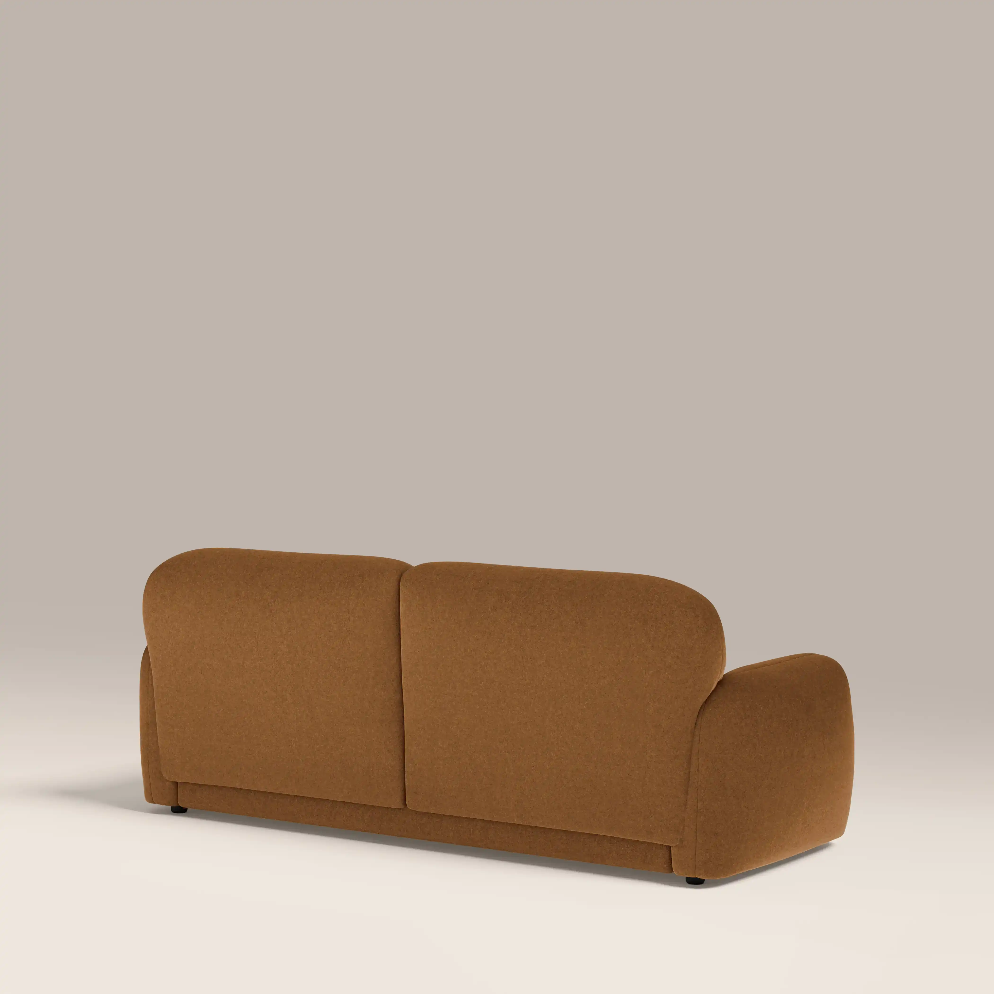 Cloud 2 Seater Sofa | Caramel Brown Sustainable Mohair Velvet - Image 6