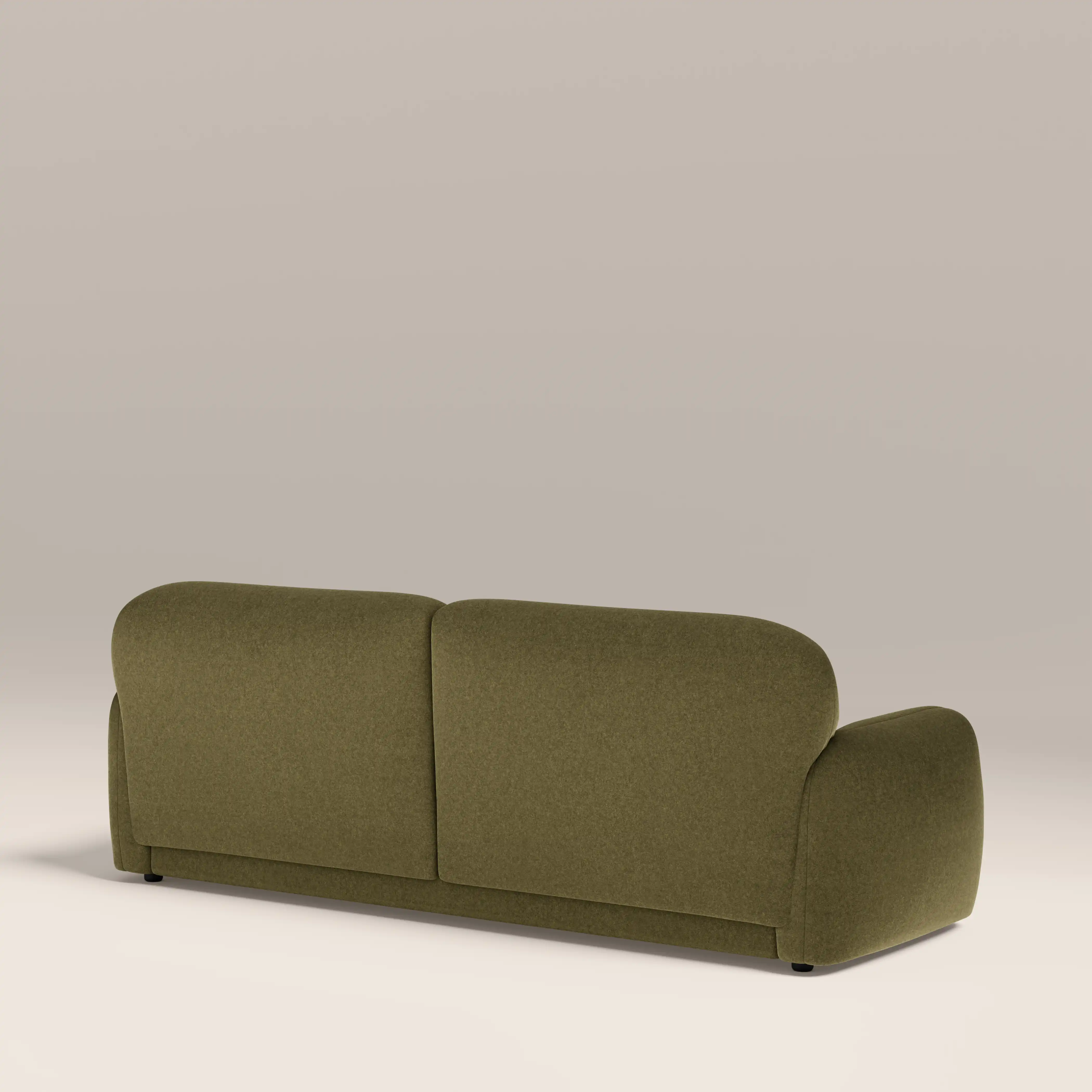 Cloud 3 Seater Sofa | Moss Green Sustainable Mohair Velvet - Image 6