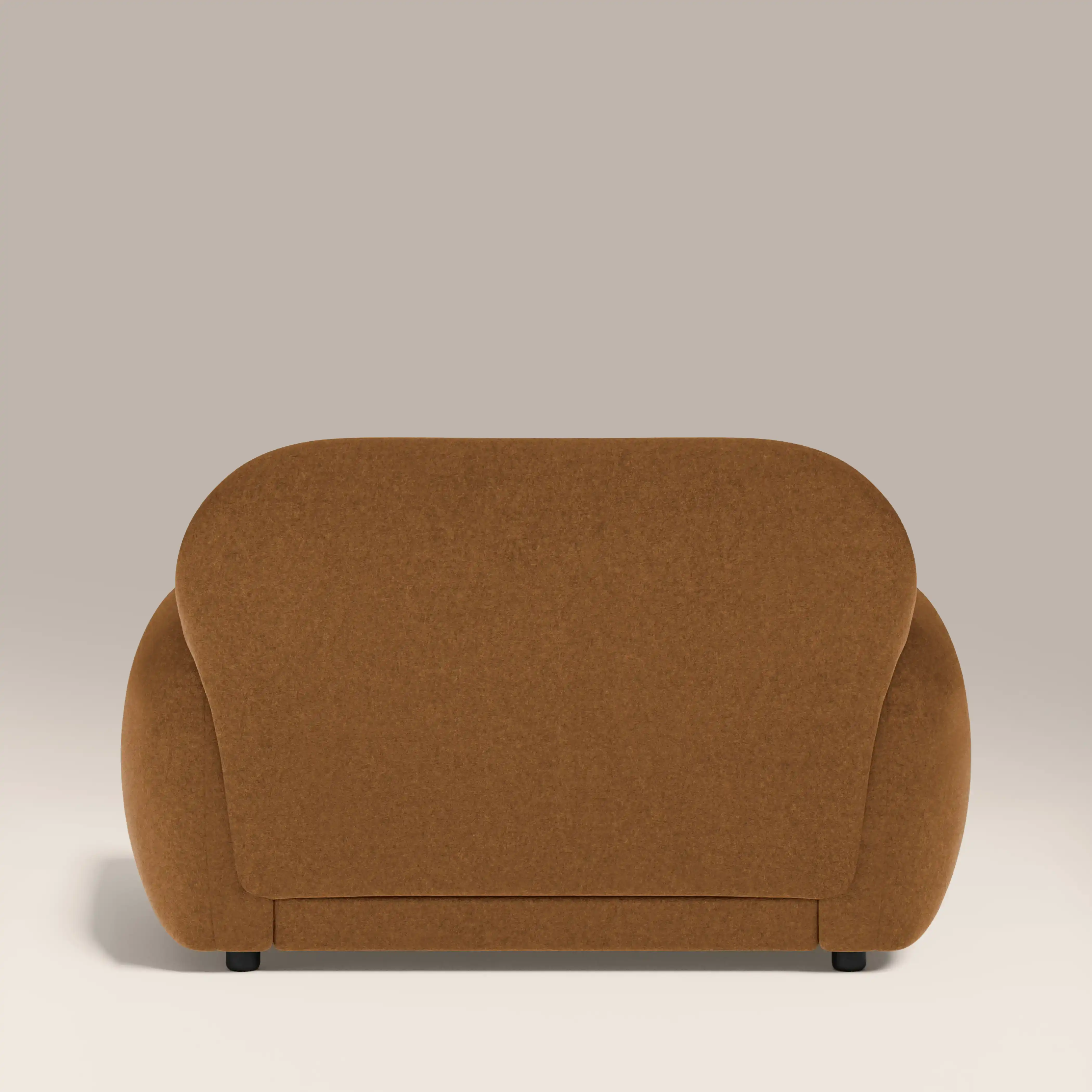 Cloud Armchair | Caramel Brown Sustainable Mohair Velvet - Image 7