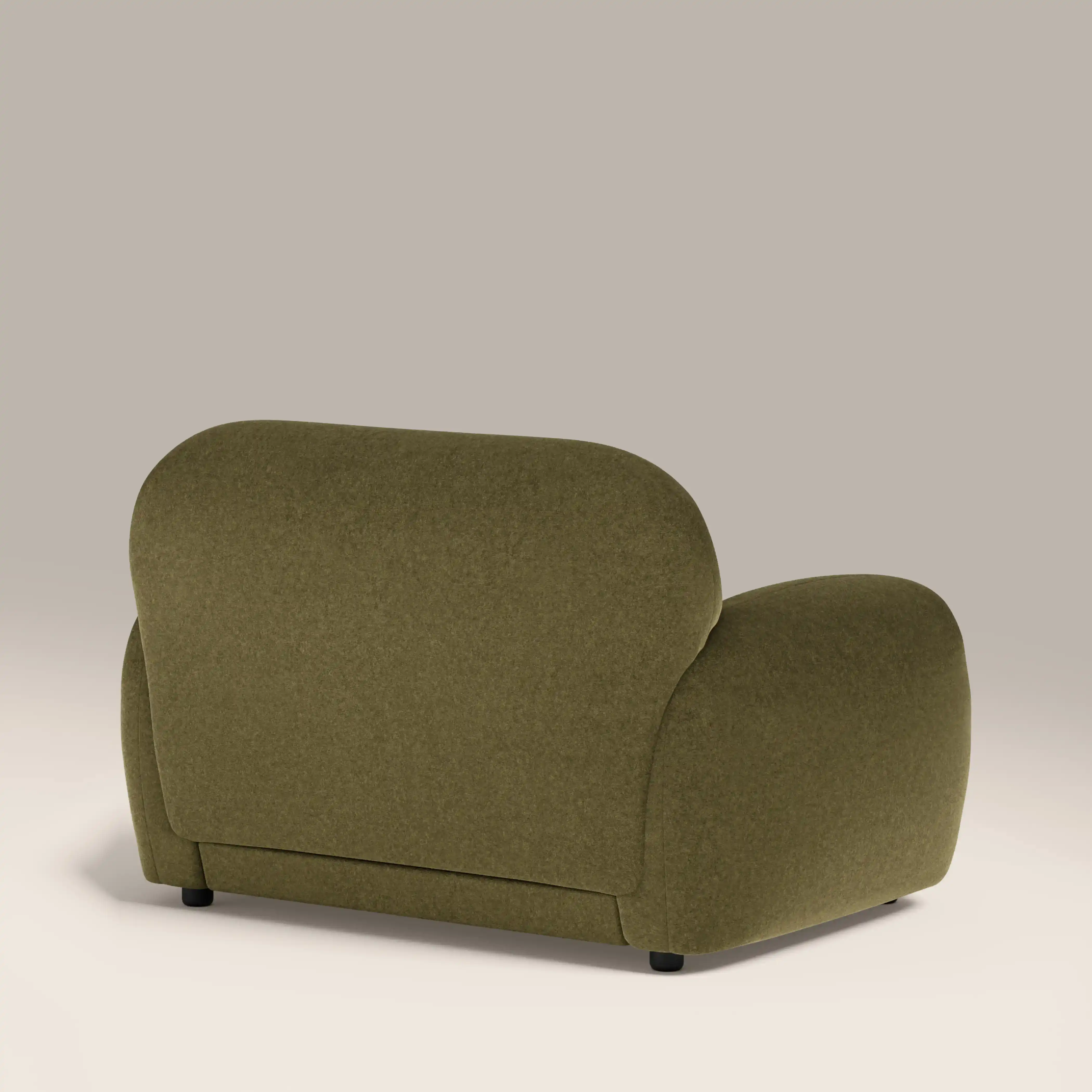 Cloud Armchair | Moss Green Sustainable Mohair Velvet - Image 6