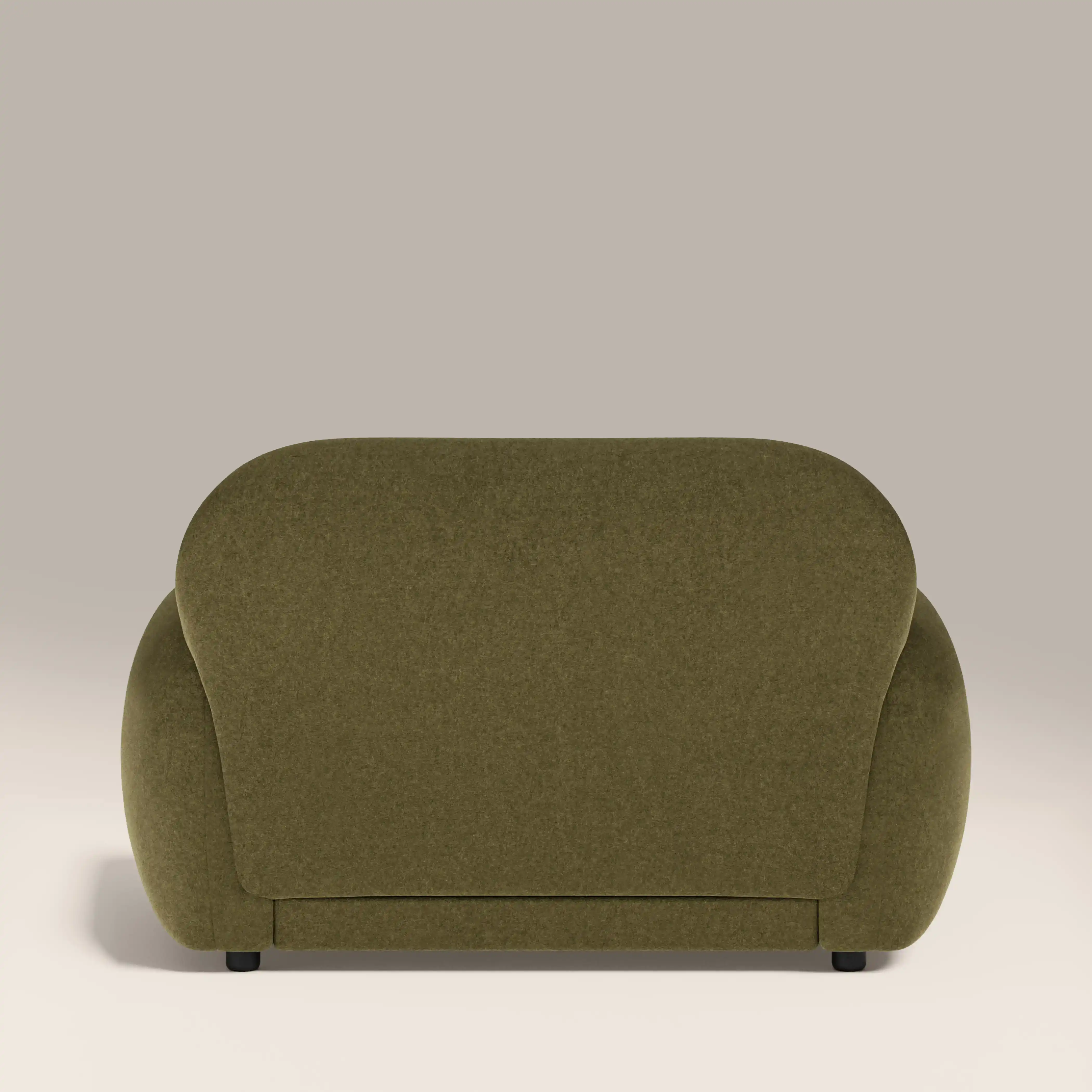 Cloud Armchair | Moss Green Sustainable Mohair Velvet - Image 7