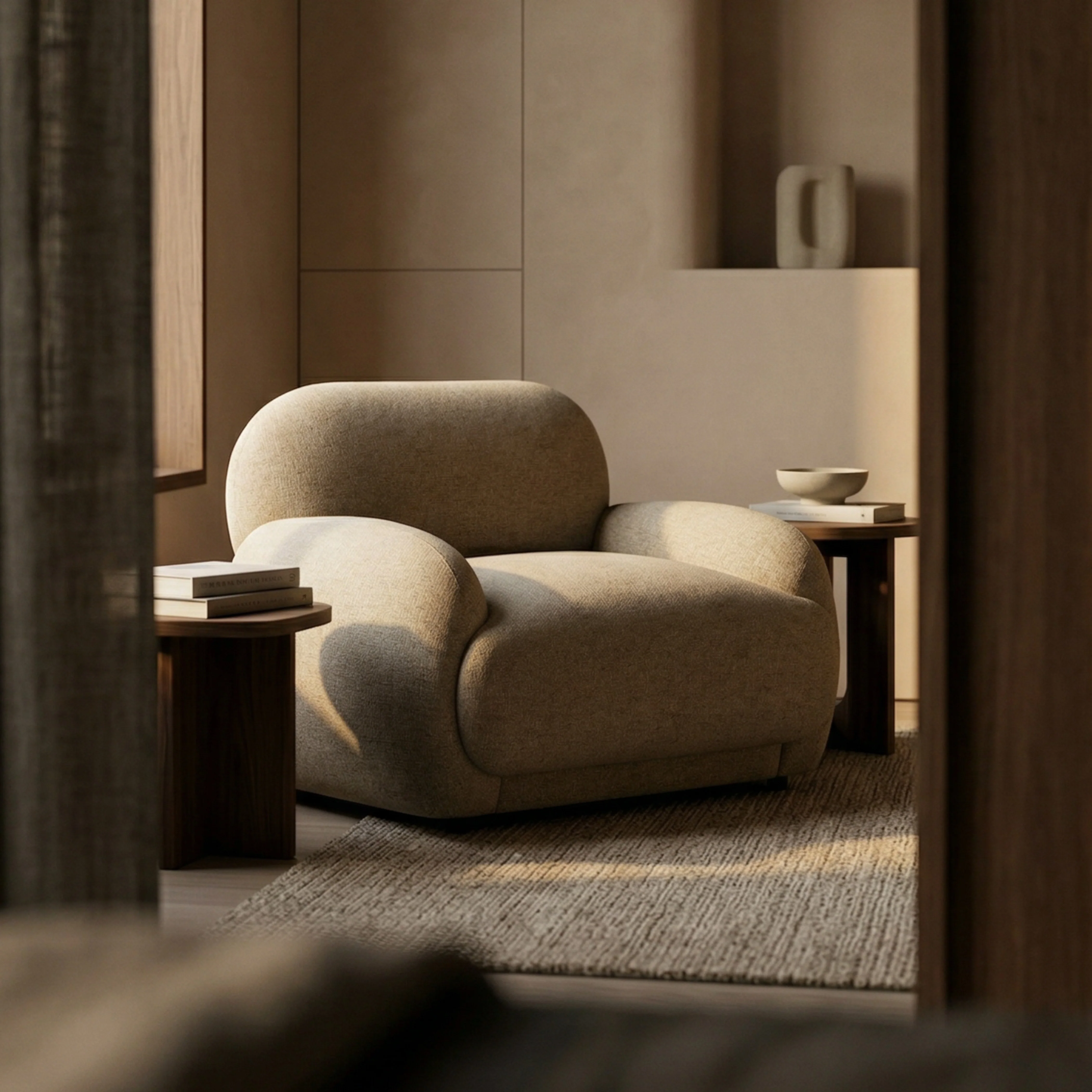 Cloud Armchair | Speckled Cappuccino Boucle - Image 2