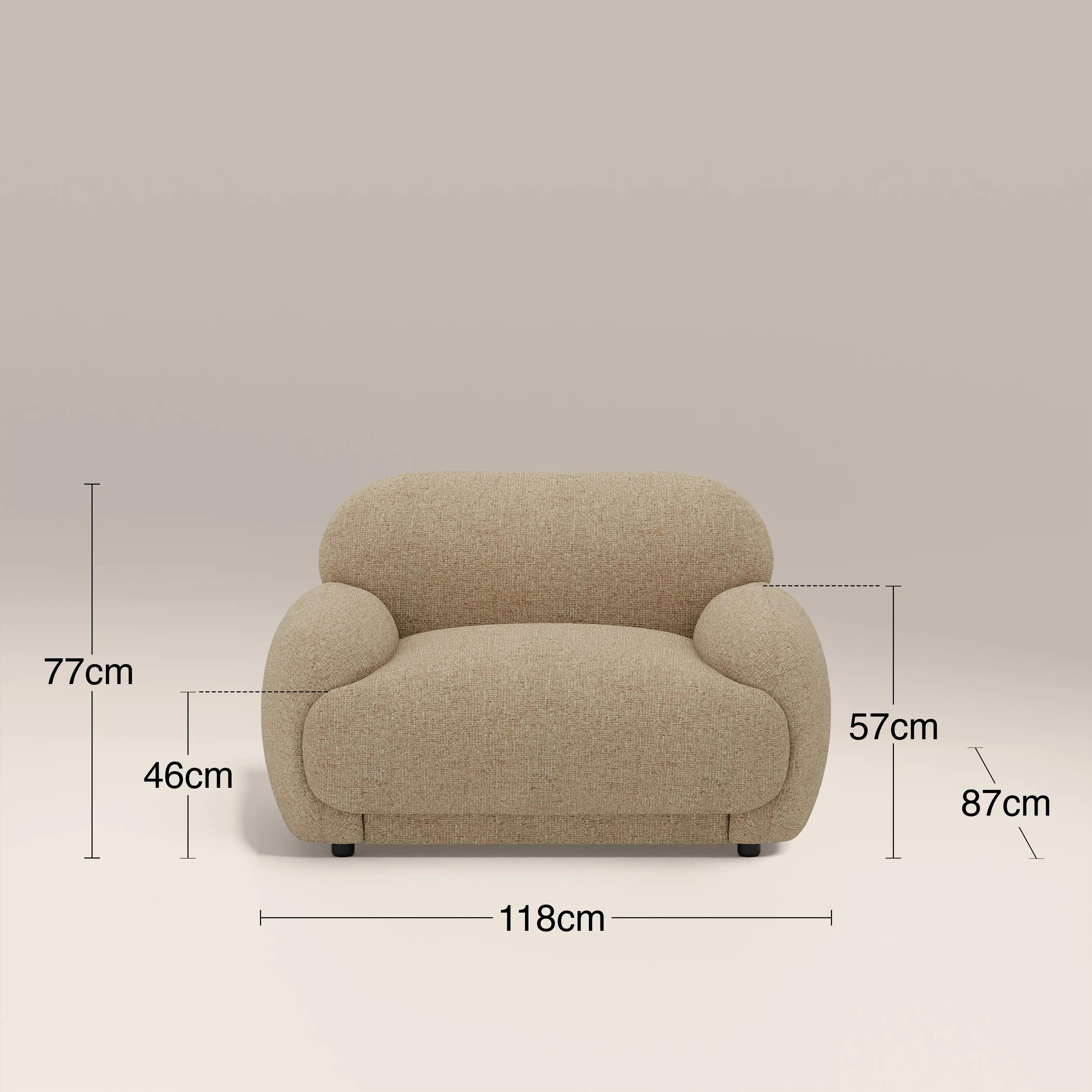 Cloud Armchair | Speckled Latte Boucle - Image 8