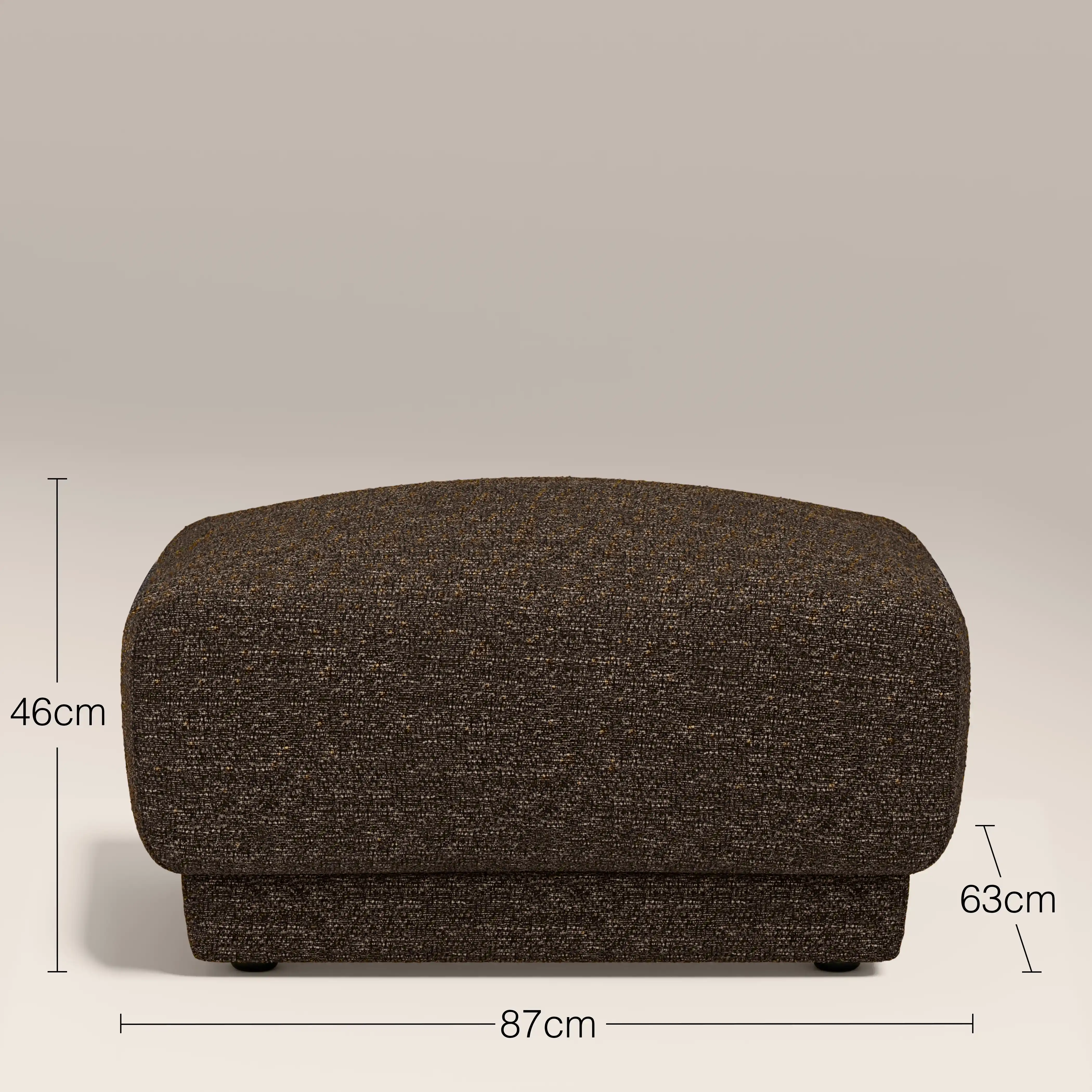 Cloud Footstool | Speckled Espresso Boucle - Image 6