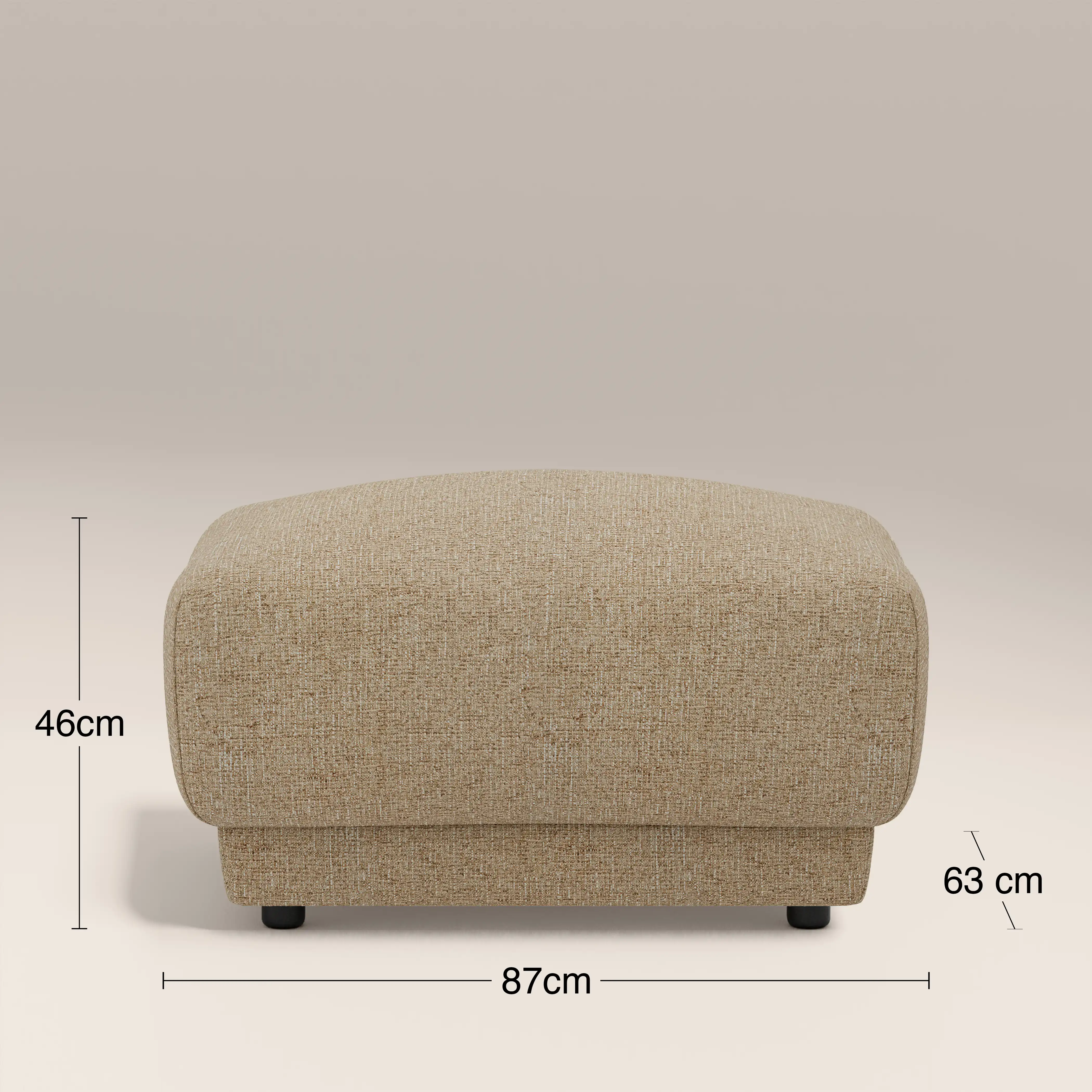 Cloud Footstool | Speckled Latte Boucle - Image 8