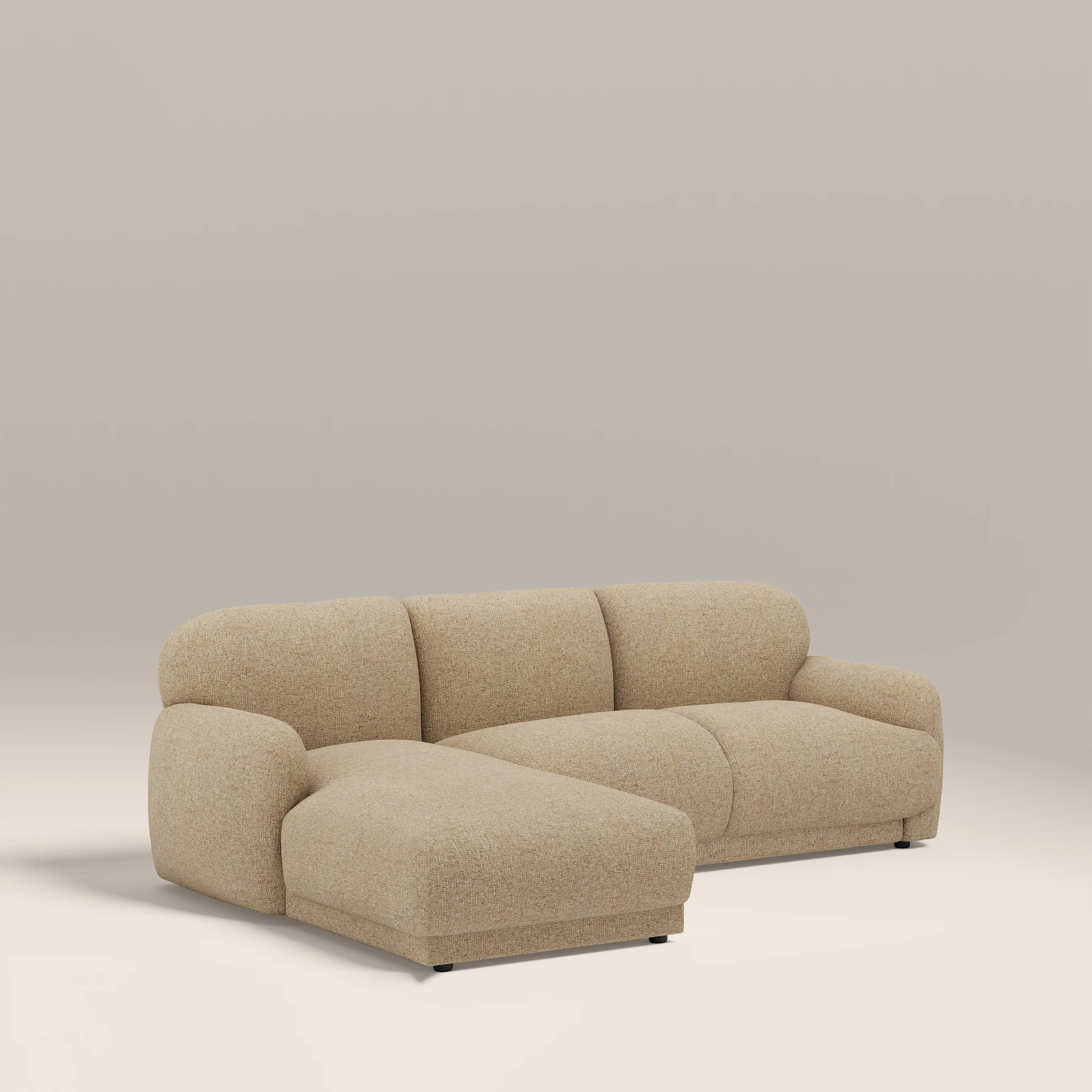 Cloud Left Hand Chaise Sofa | Speckled Latte Boucle - Image 2