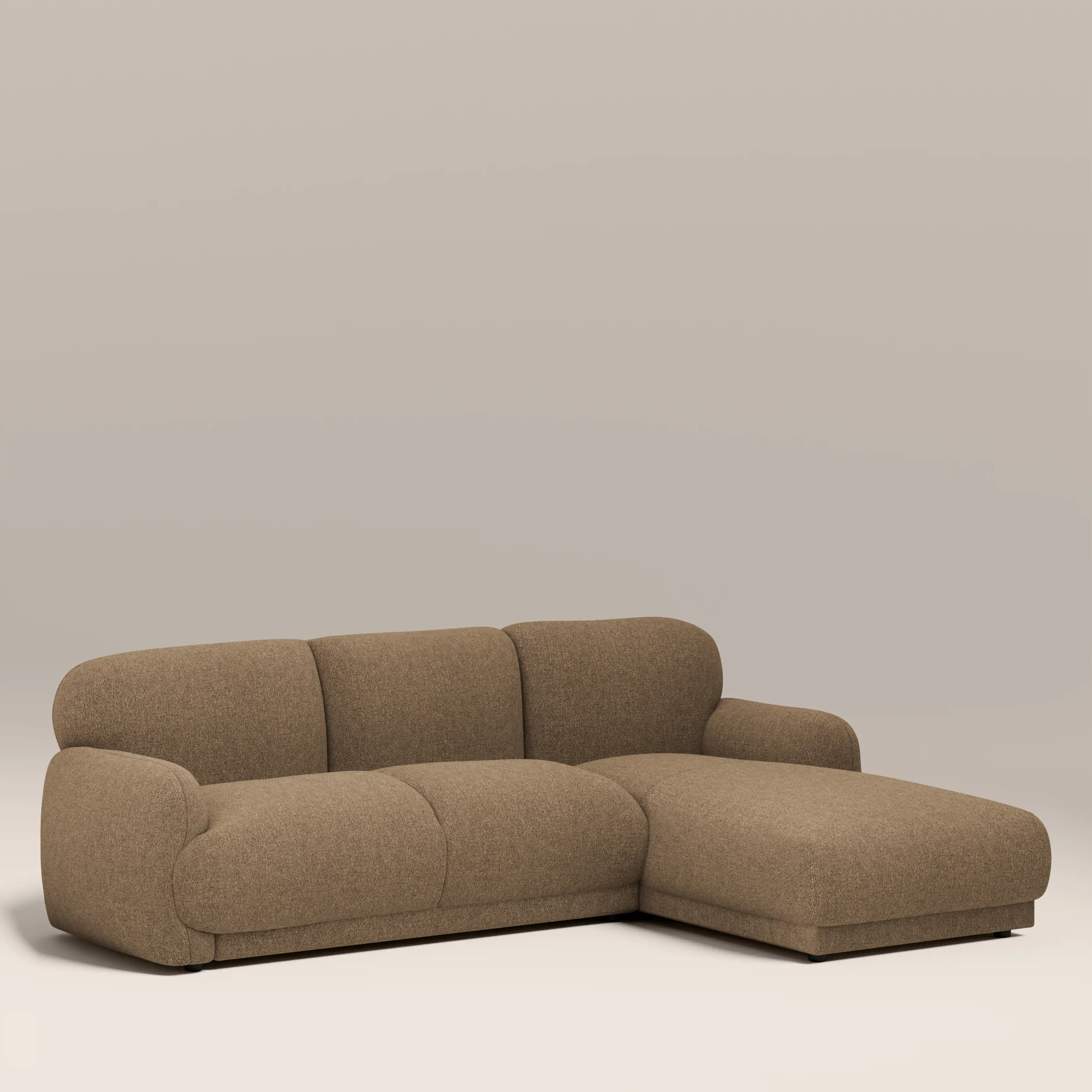 Cloud Right Hand Chaise Sofa | Speckled Cappuccino Boucle - Image 2