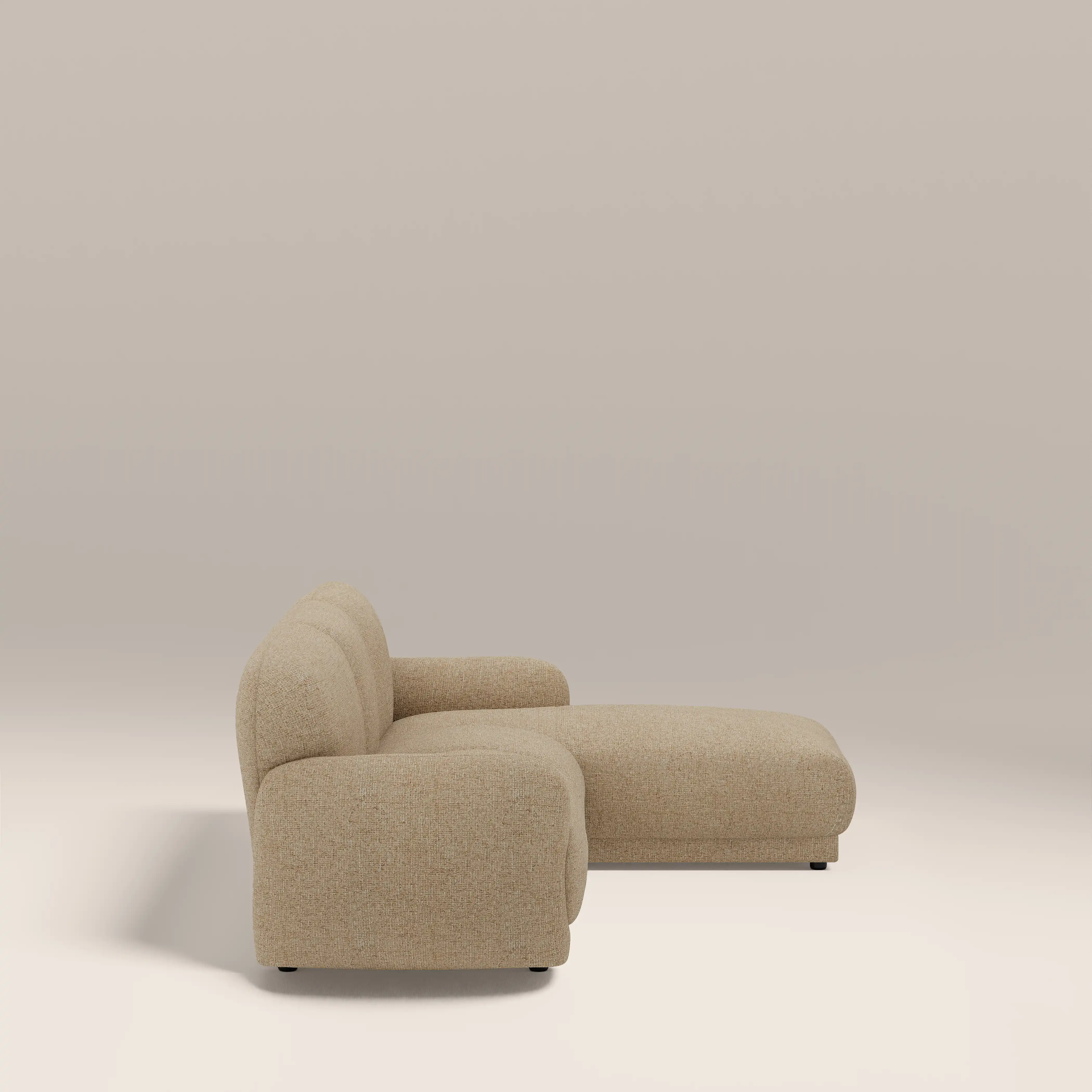Cloud Right Hand Chaise Sofa | Speckled Latte Boucle - Image 4