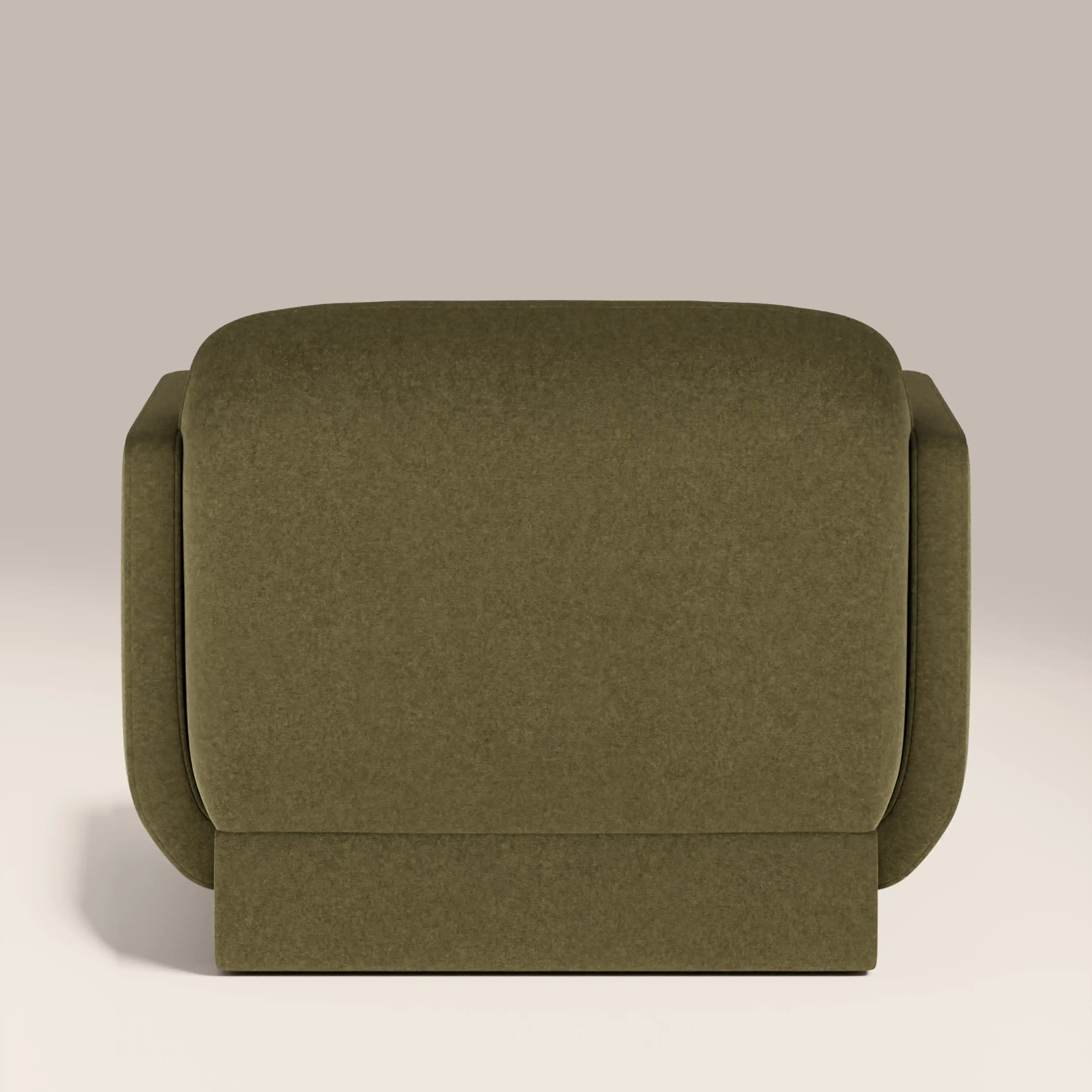 Connick Armchair | Moss Green Sustainable Mohair Velvet - Image 6
