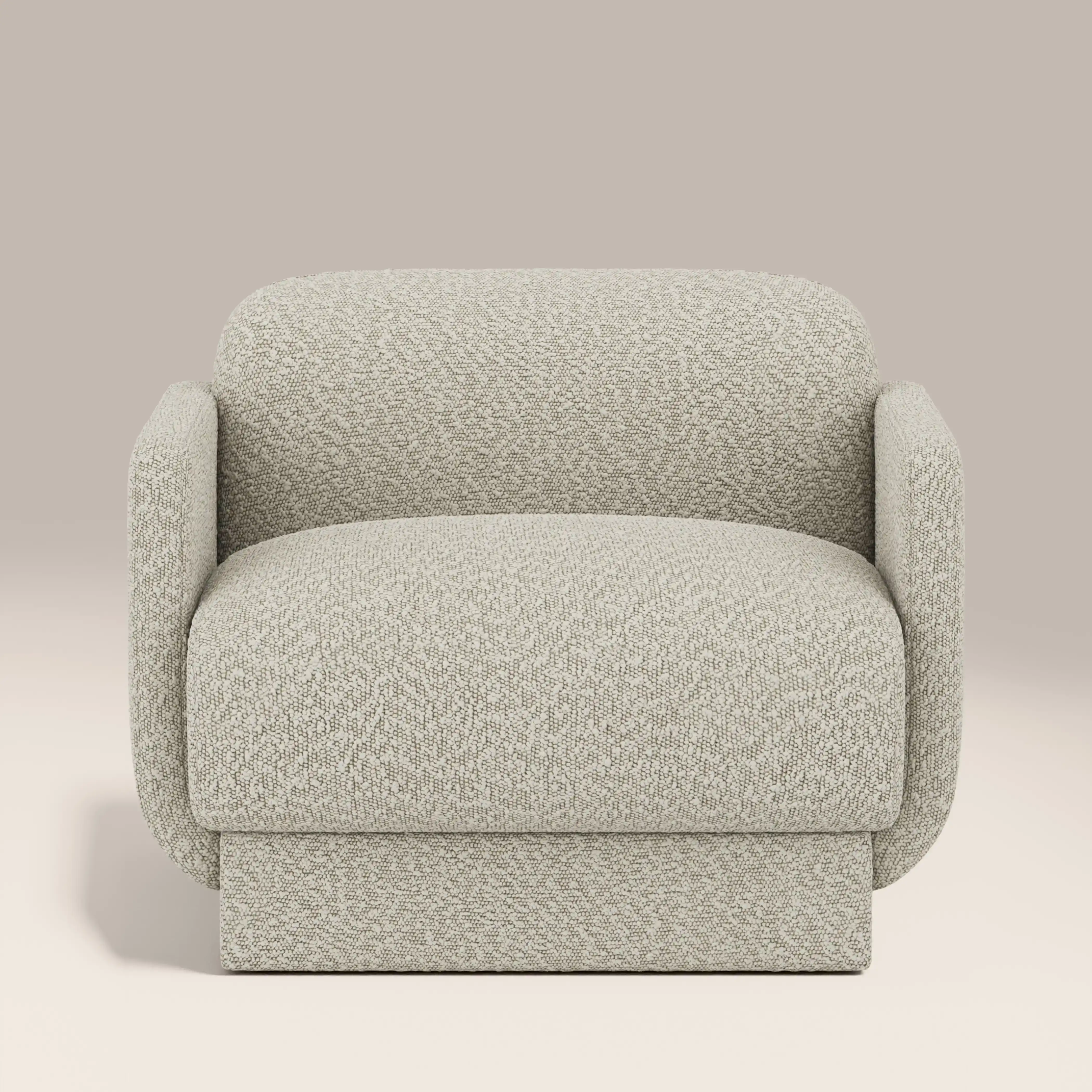 Connick Armchair | Speckled Stone Sustainable Boucle