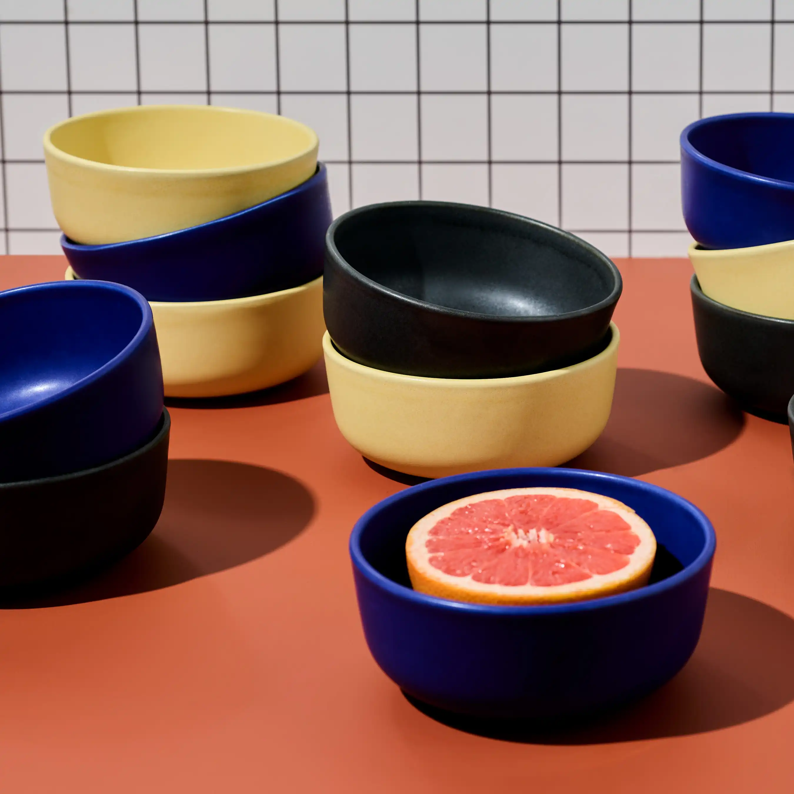Loho Set of 4 Cereal Bowls | Charcoal - Image 2