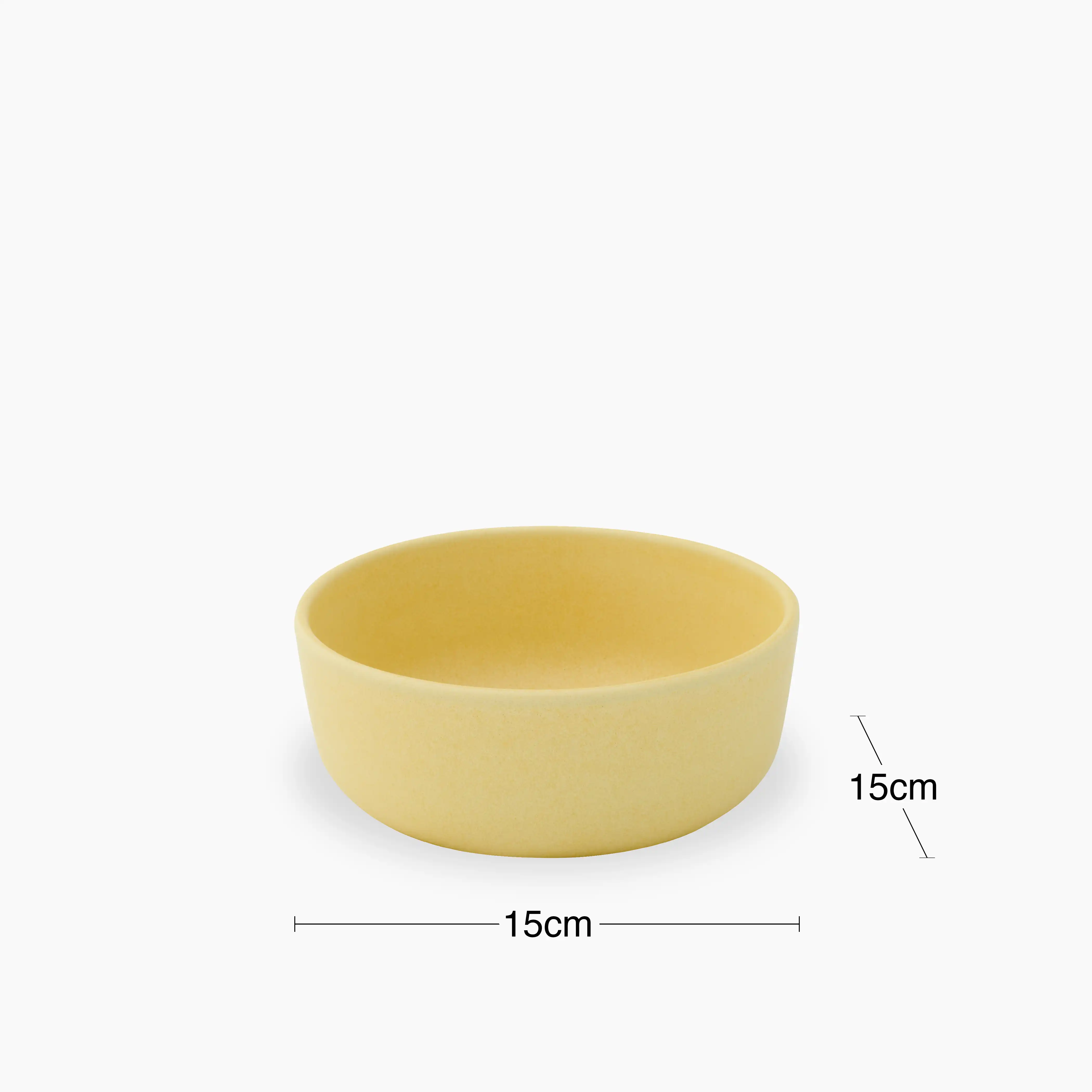 Loho Set of 4 Cereal Bowls | Canary Yellow - Image 5
