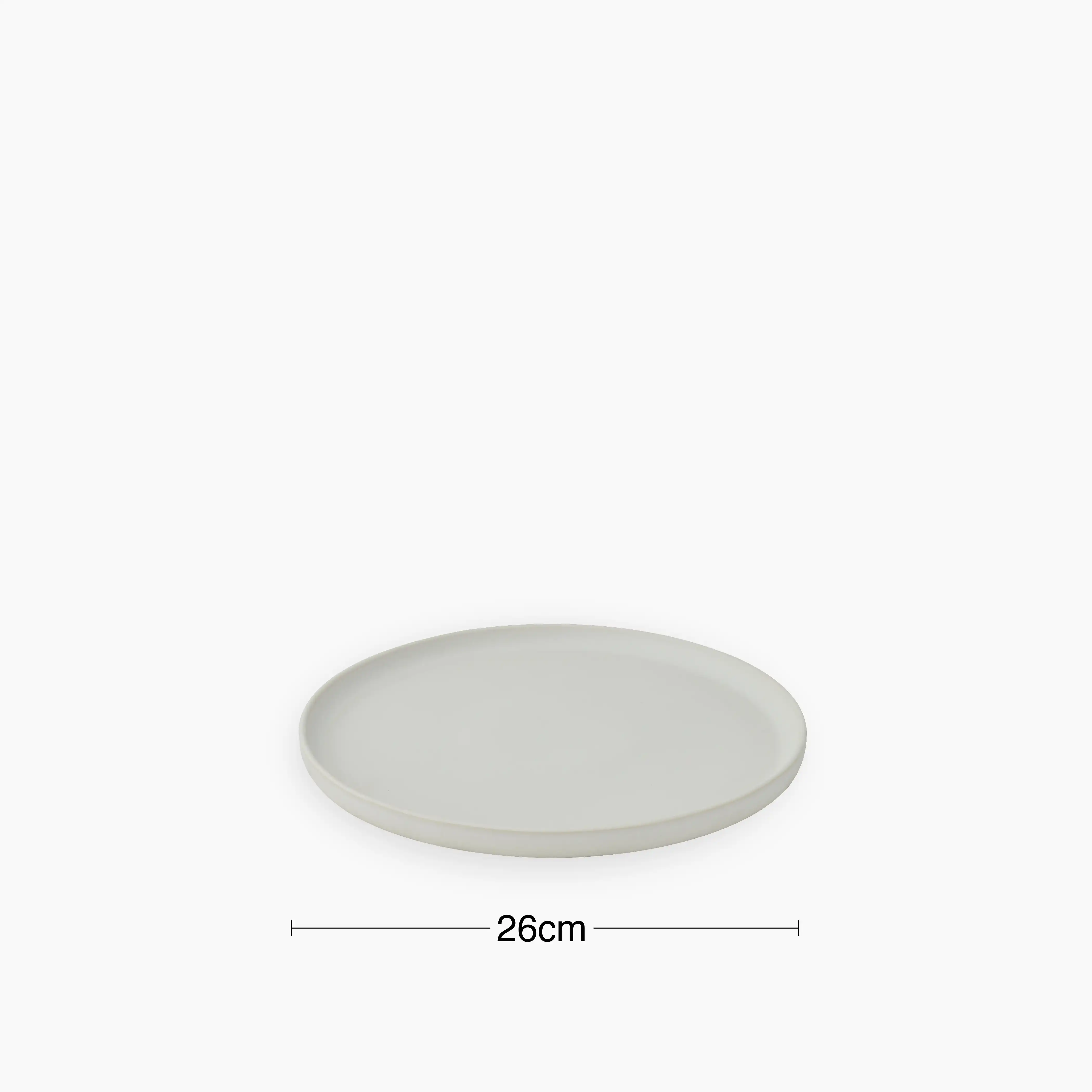 Loho Set of 4 Dinner Plates | Light Grey - Image 5