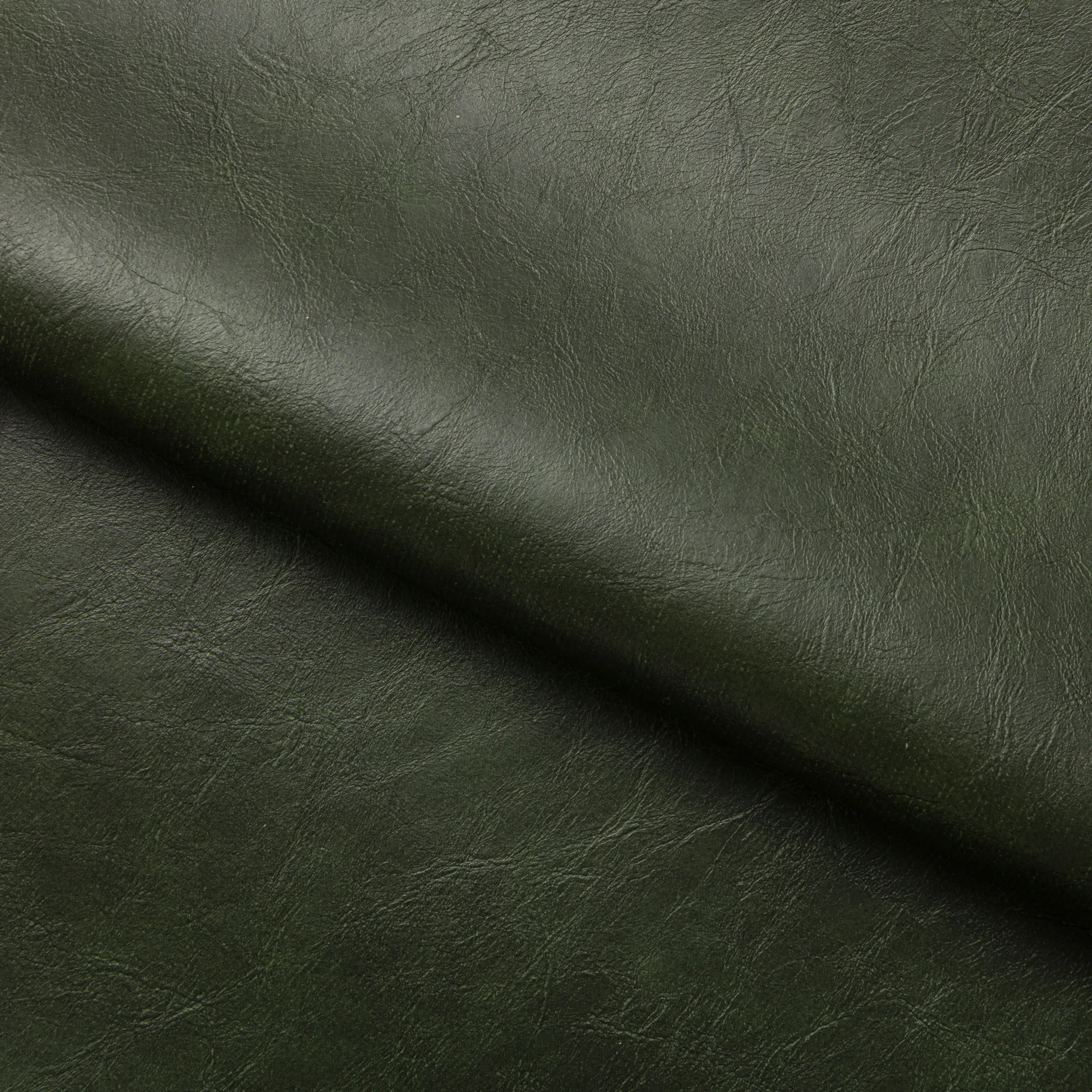 Halston Dining Chair | Vintage Green Faux Leather & Oak - Image 3