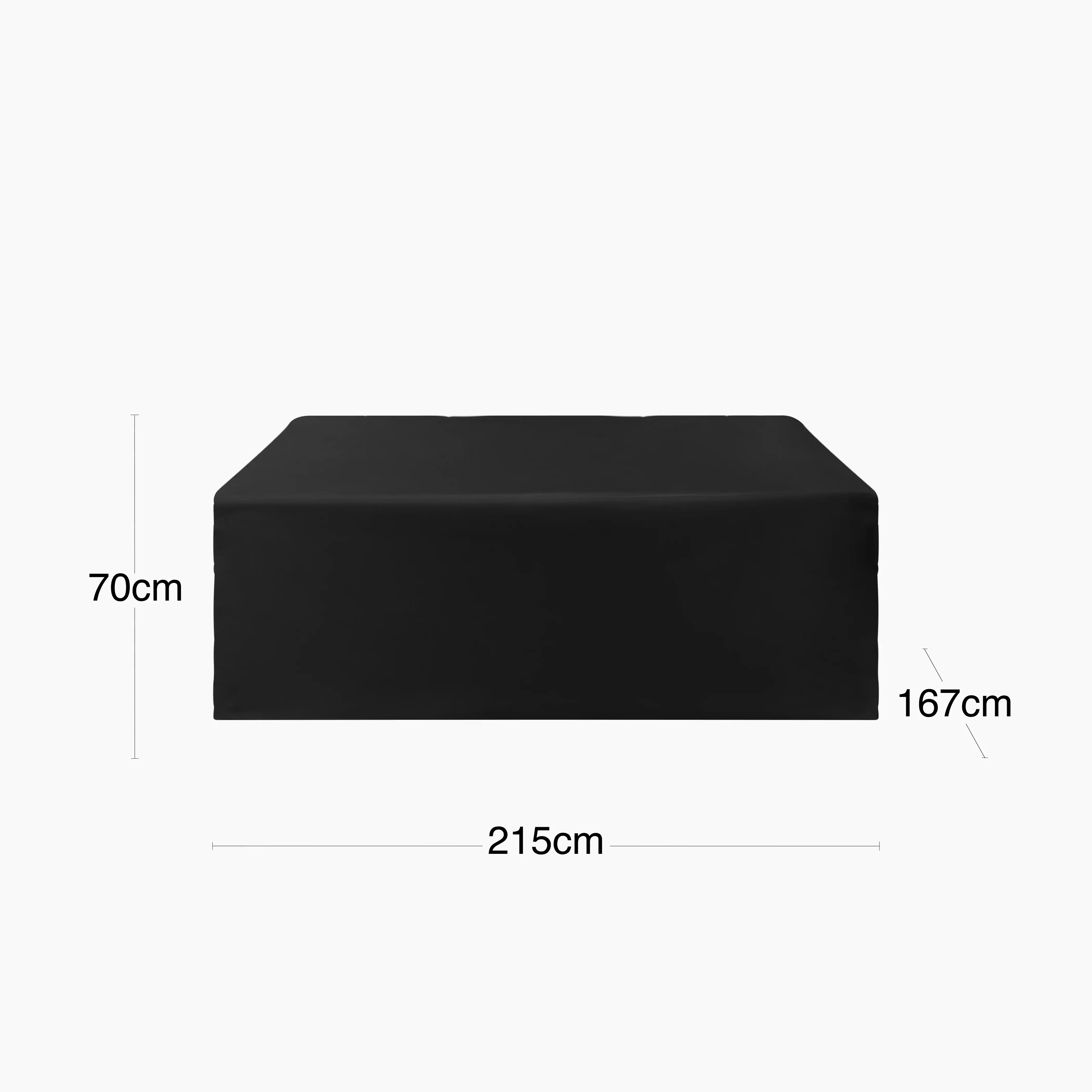 Dante Garden Sofa Set Waterproof Cover | Black - Image 5