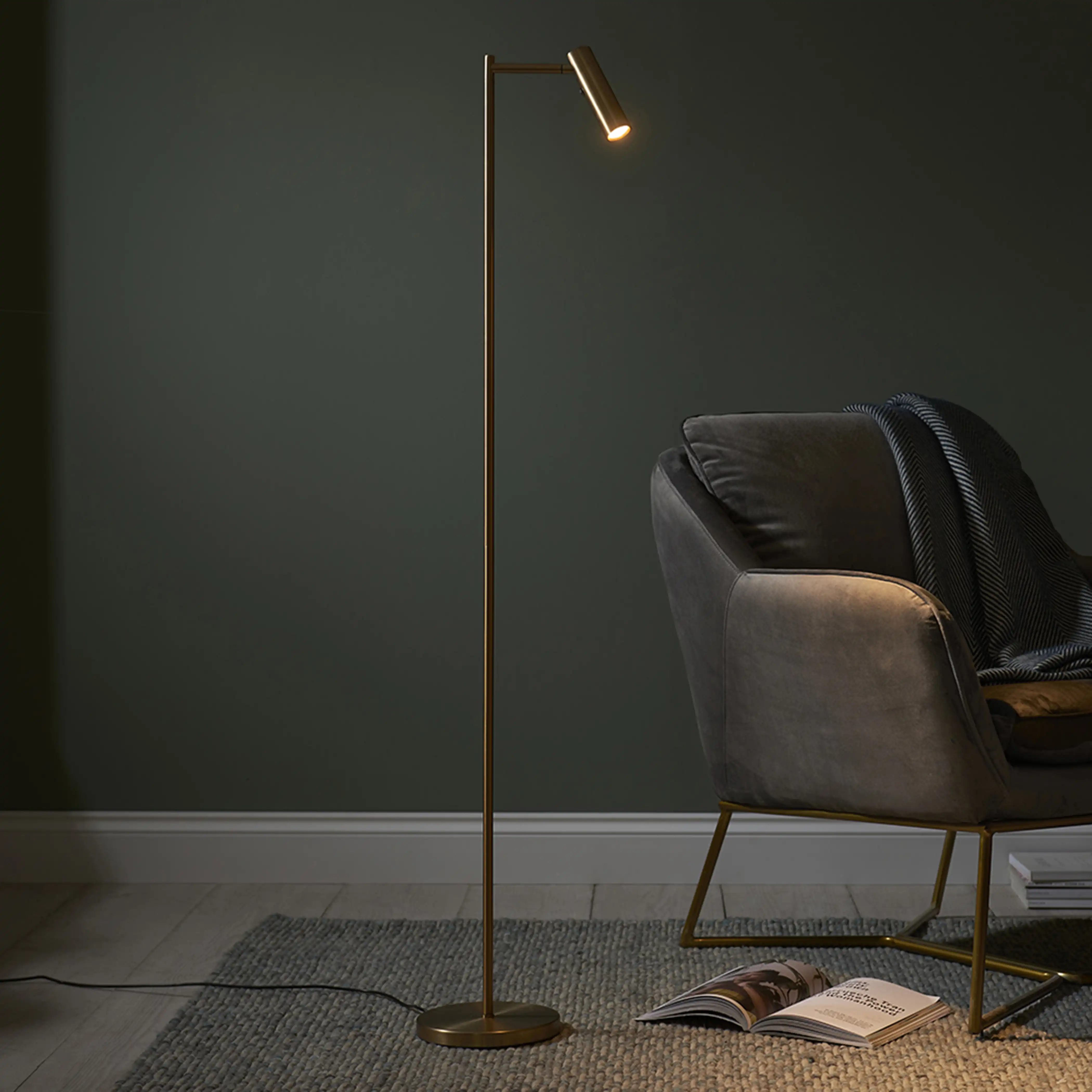 Dedicated Reader Floor Lamp | Brass - Image 2