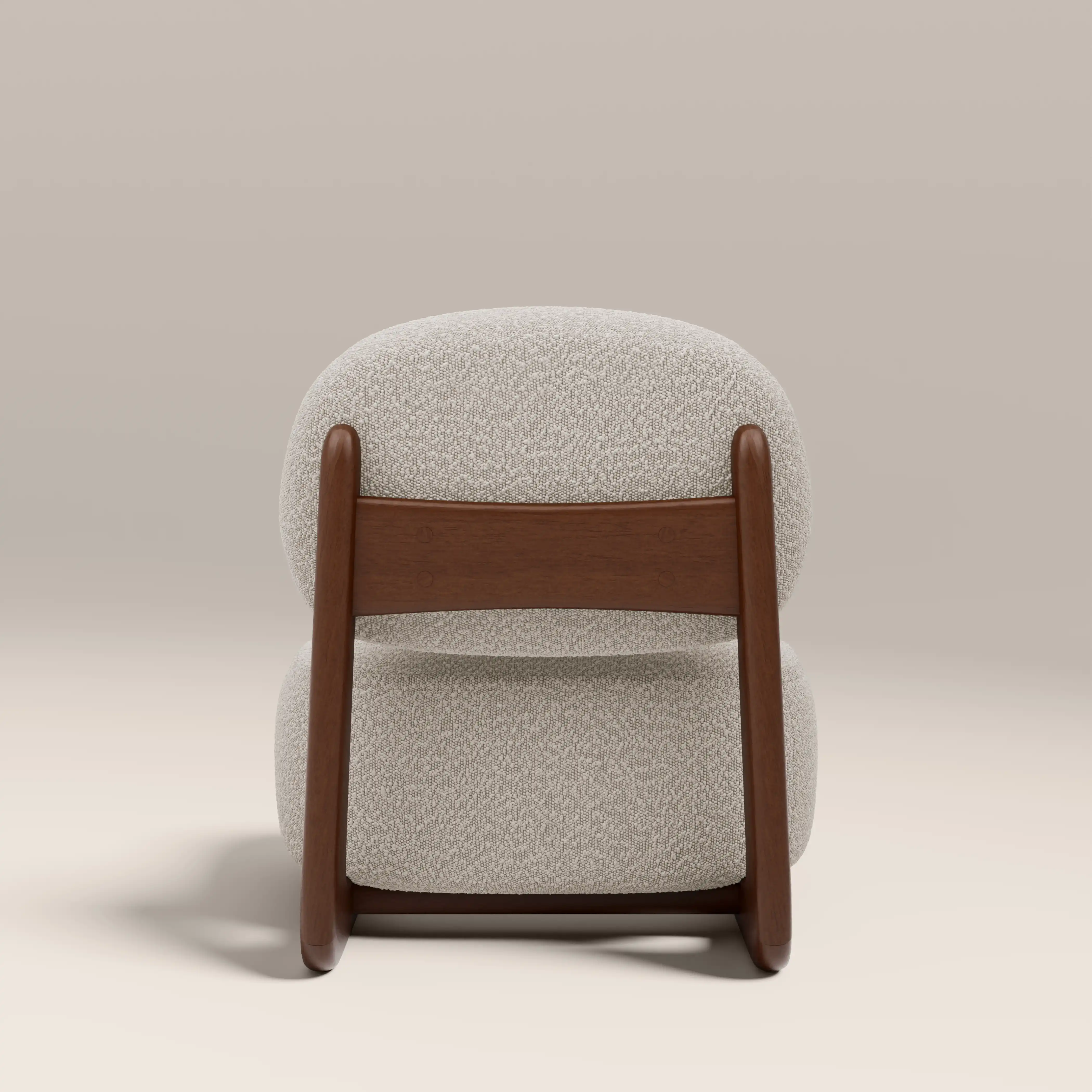 Didsbury Accent Chair | Speckled Stone Sustainable Boucle & Walnut - Image 7