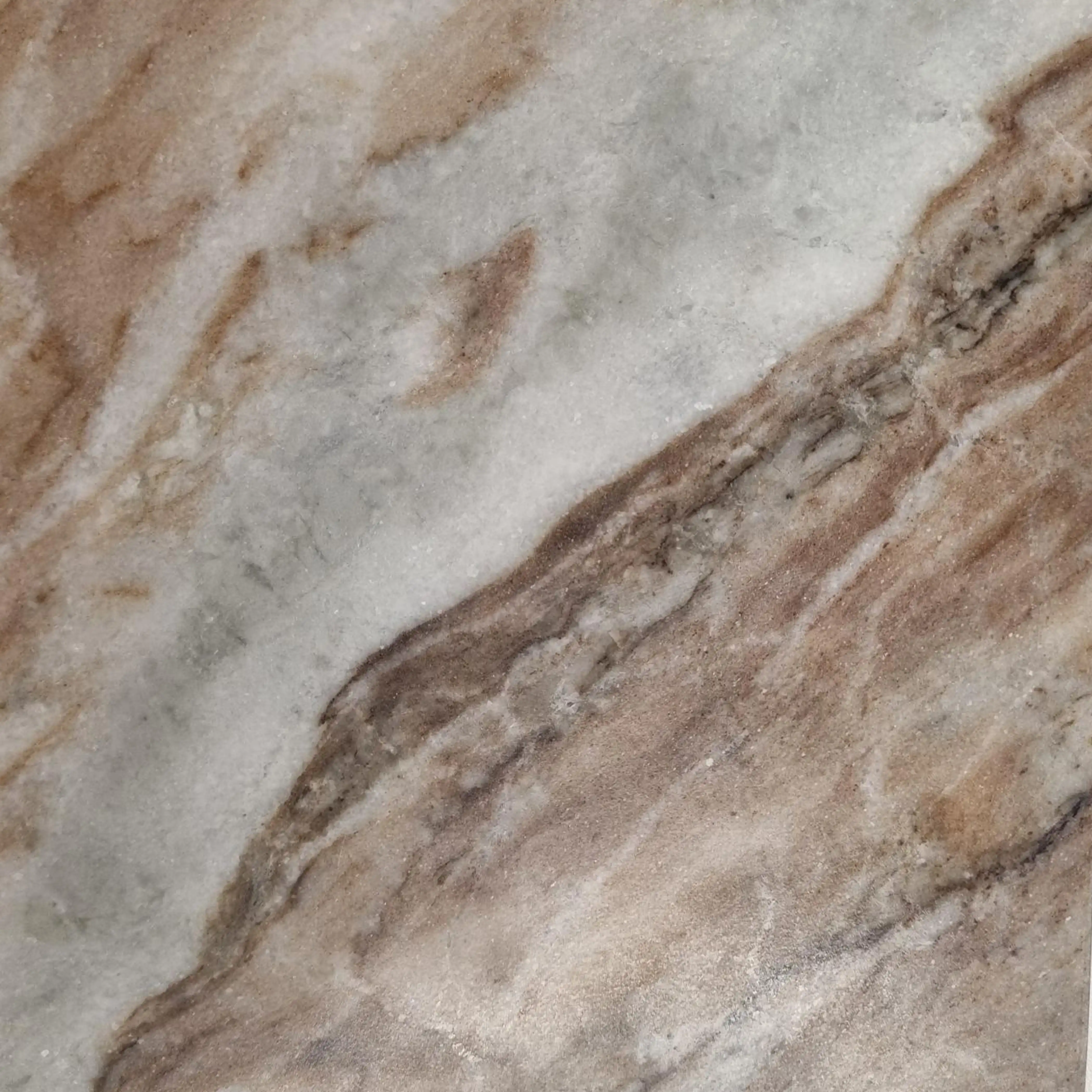 Dita 2 Seat Round Dining Table | French Riviera Honed Marble & Walnut - Image 3