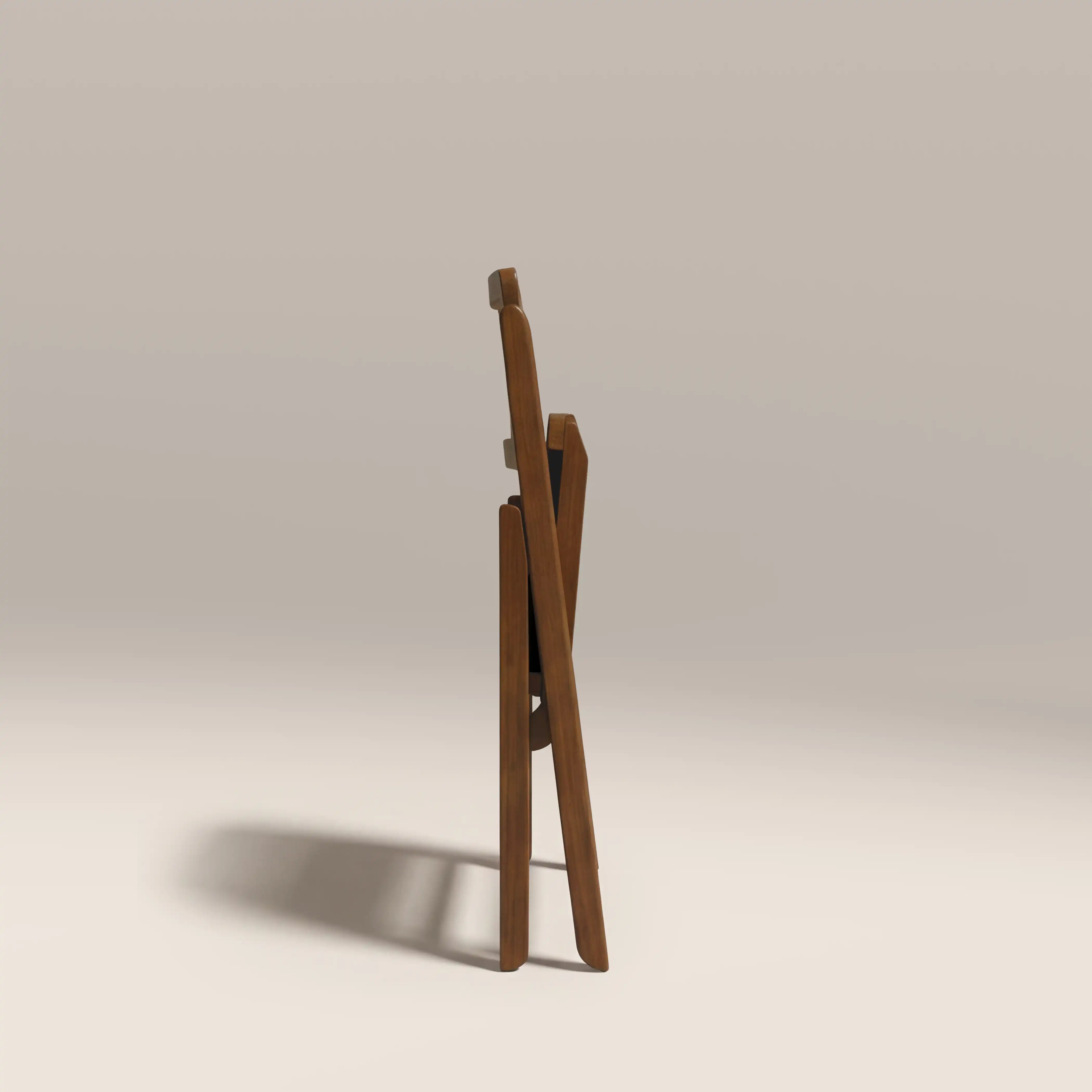 Elynn Folding Wooden Dining Chair | Olive Green Sustainable Velvet & Walnut - Image 6