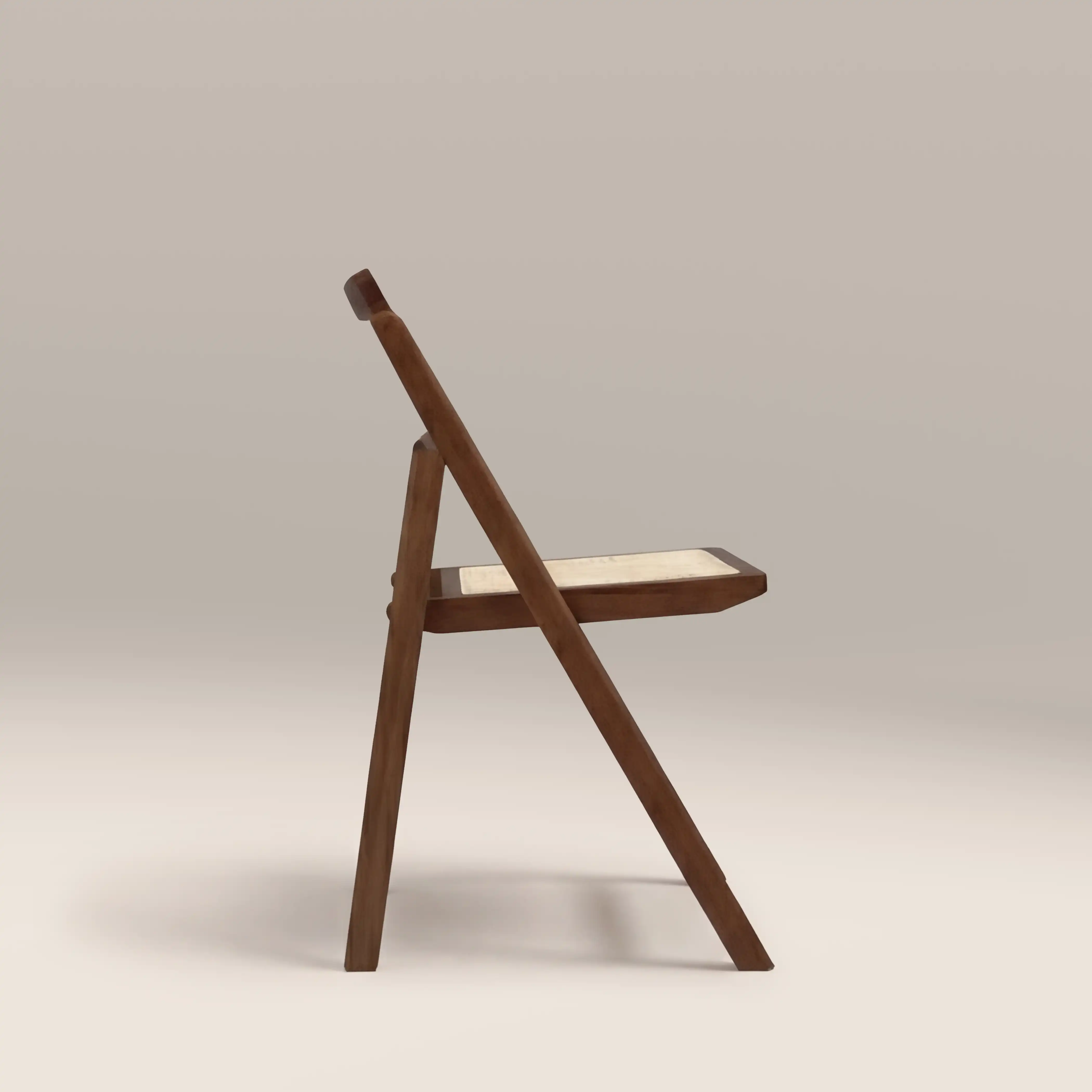 Elynn Folding Wooden Dining Chair | Walnut - Image 3