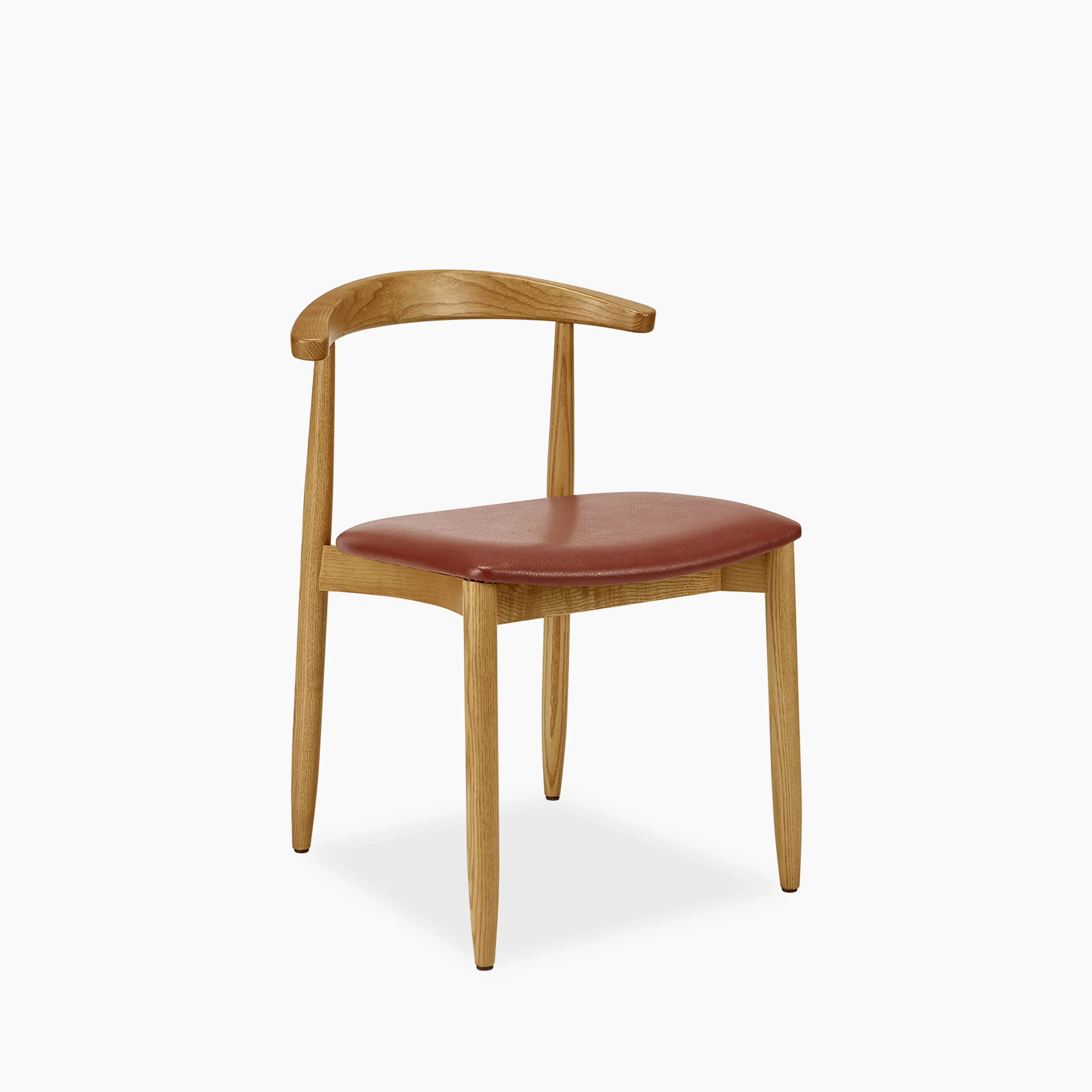 Emrik Wooden Dining Chair | Upholstered Seat