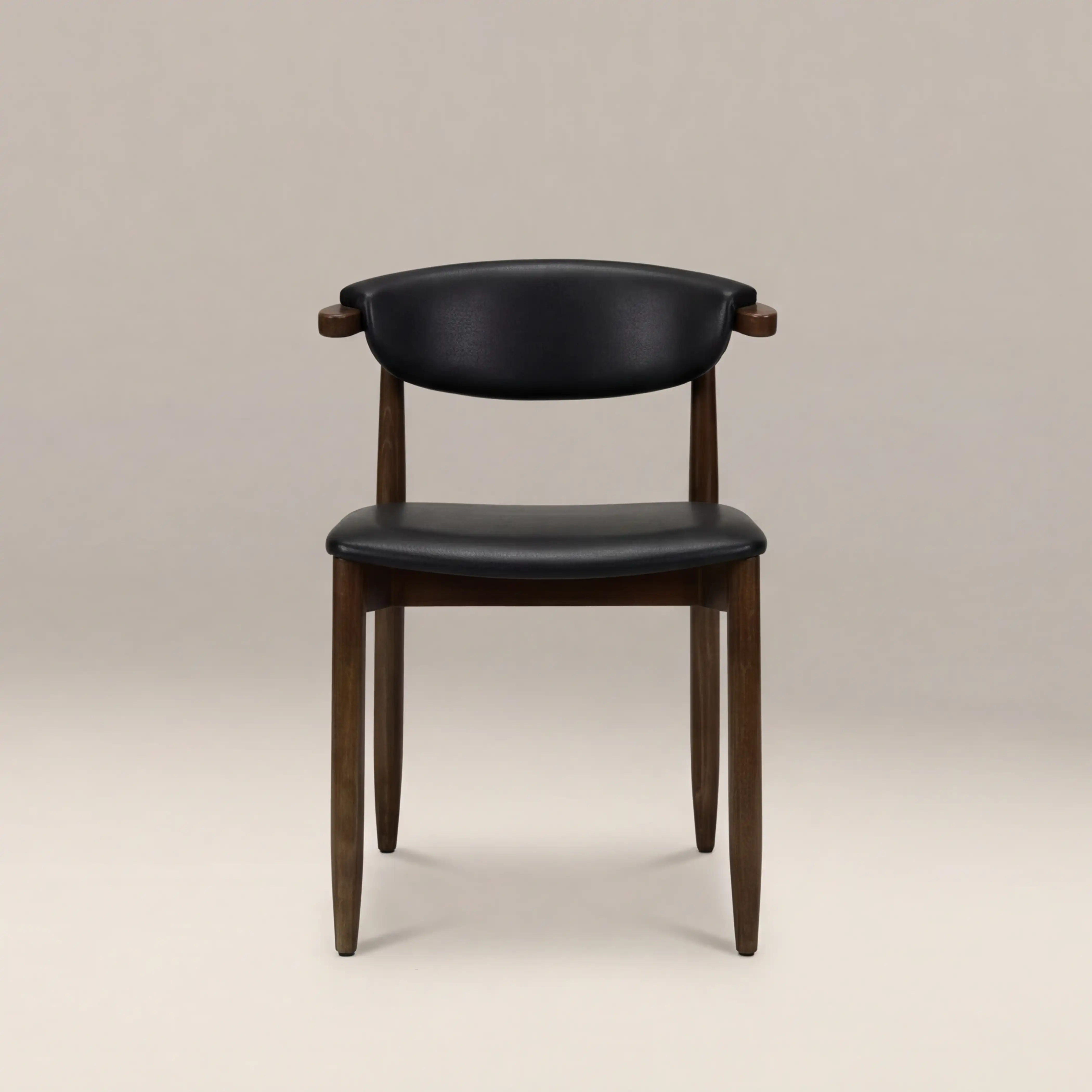 Emrik Wooden Dining Chair | Upholstered Seat & Upholstered Backrest - Image 2