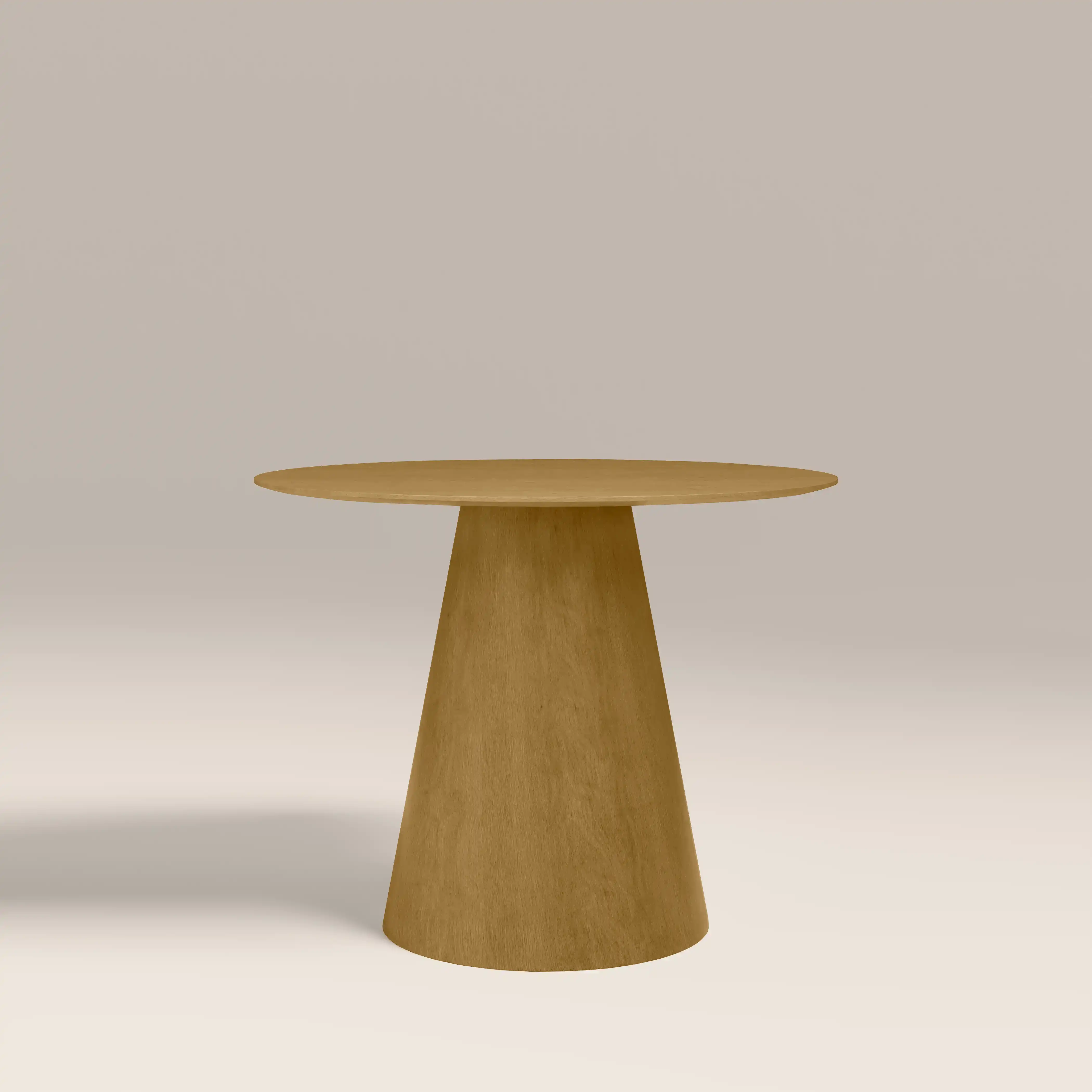 Finnley 4 Seat Round Wooden Dining Table | Oak