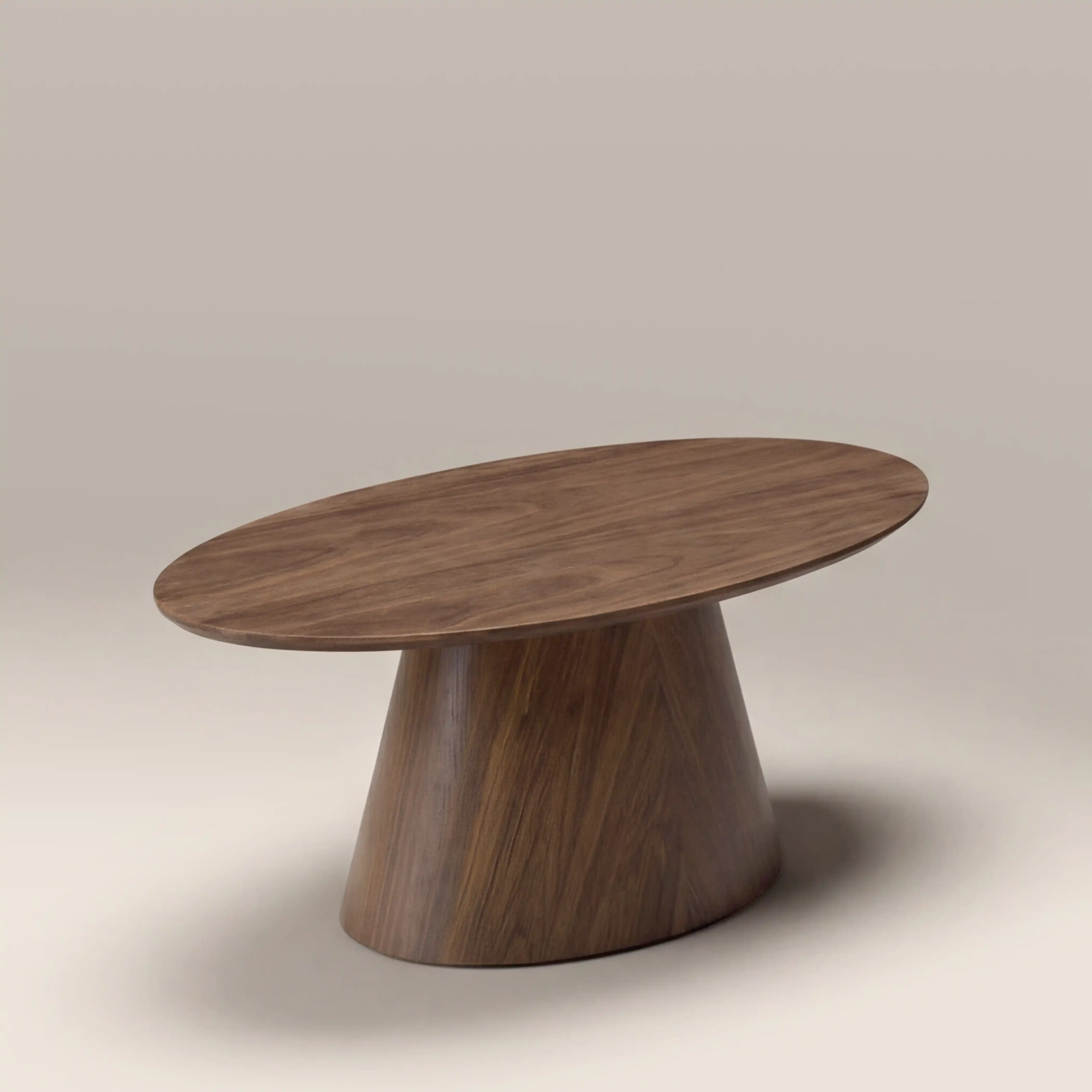 Finnley Oval Coffee Table | Walnut - Image 4