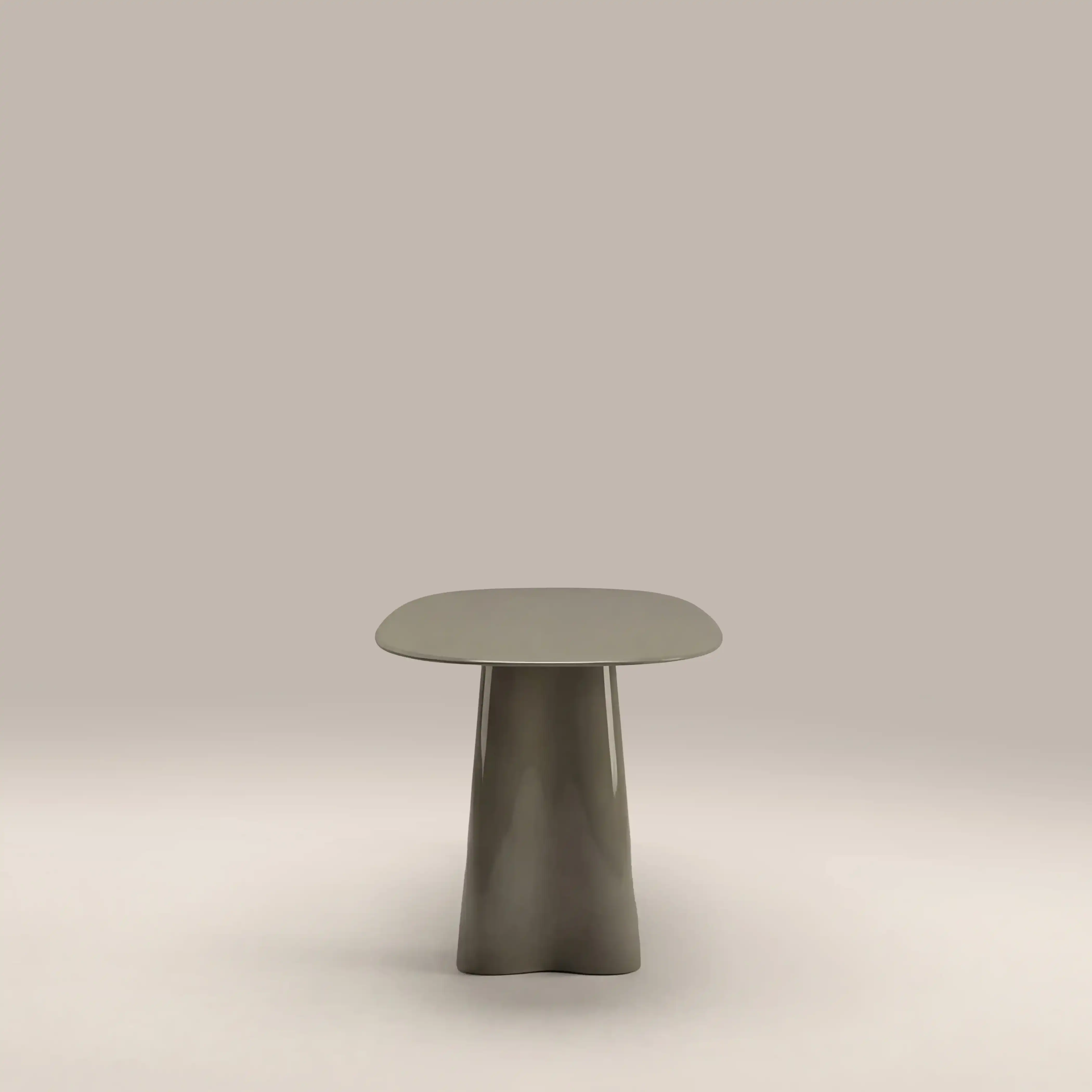 Hadley 8 Seat Oval Dining Table | Sage Green Sandblasted Glass & High Gloss Sage Green - Image 4