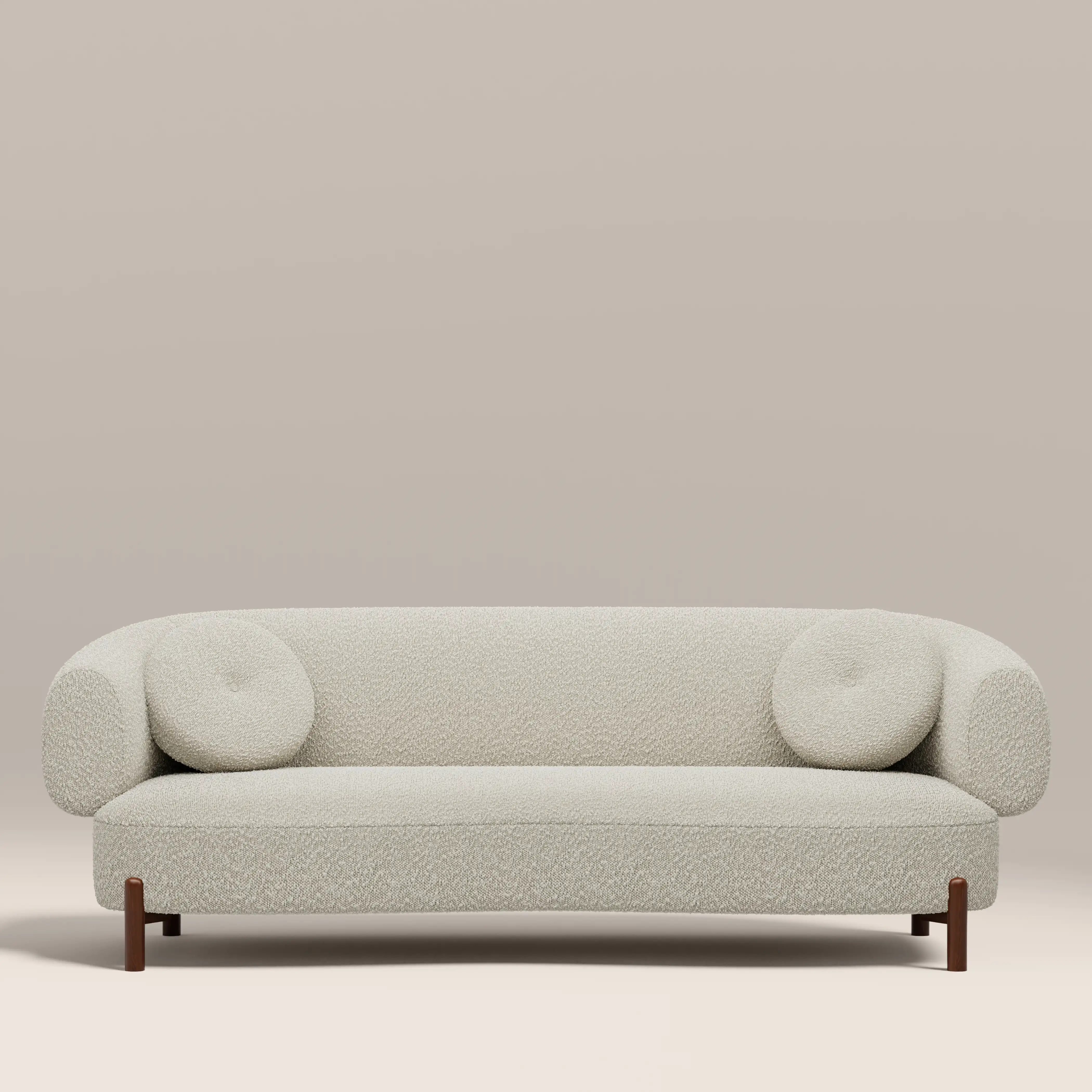 Hallfield 3 Seater Sofa | Speckled Stone Sustainable Boucle - Image 4