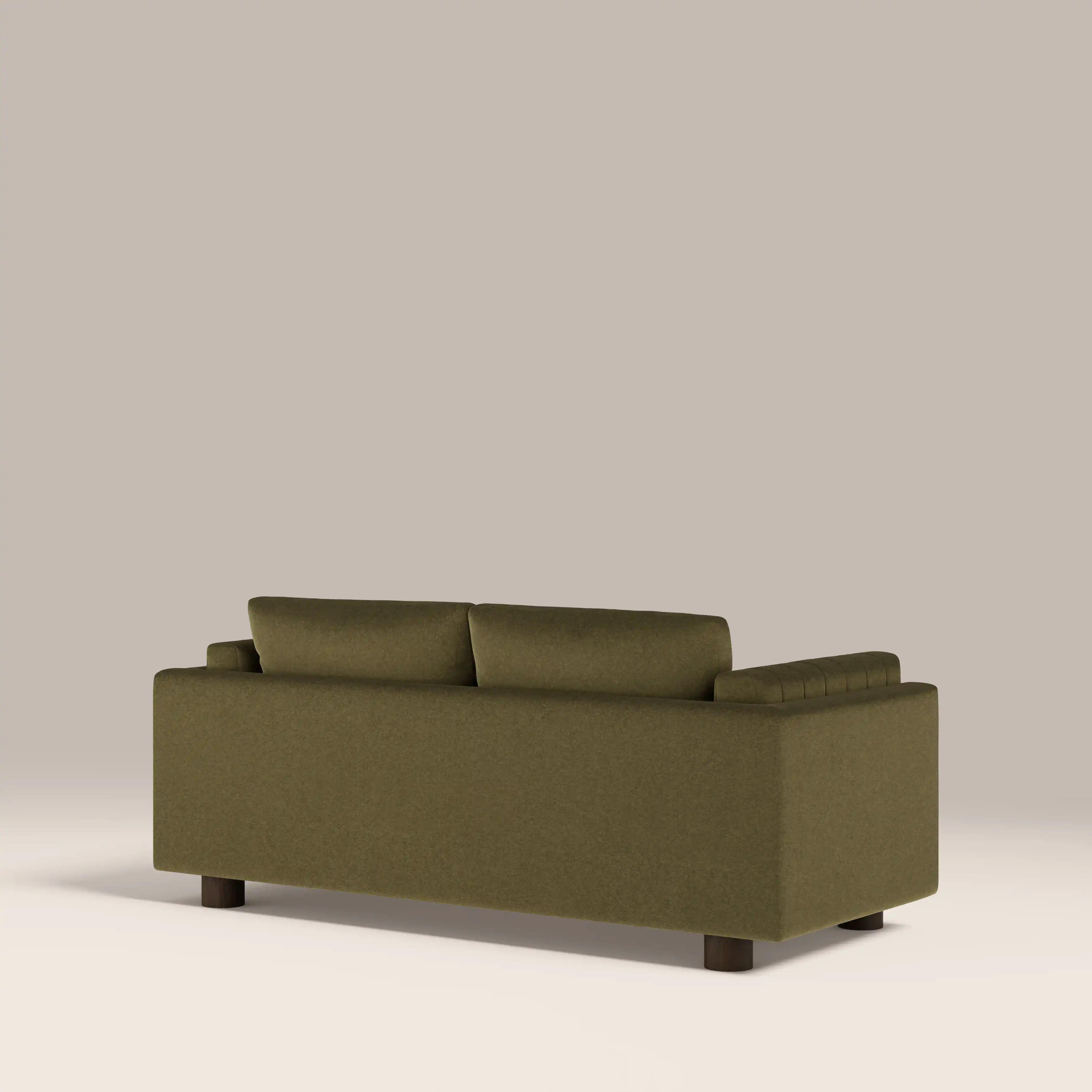 Halton 2 Seater Sofa | Moss Green Sustainable Mohair Velvet - Image 7