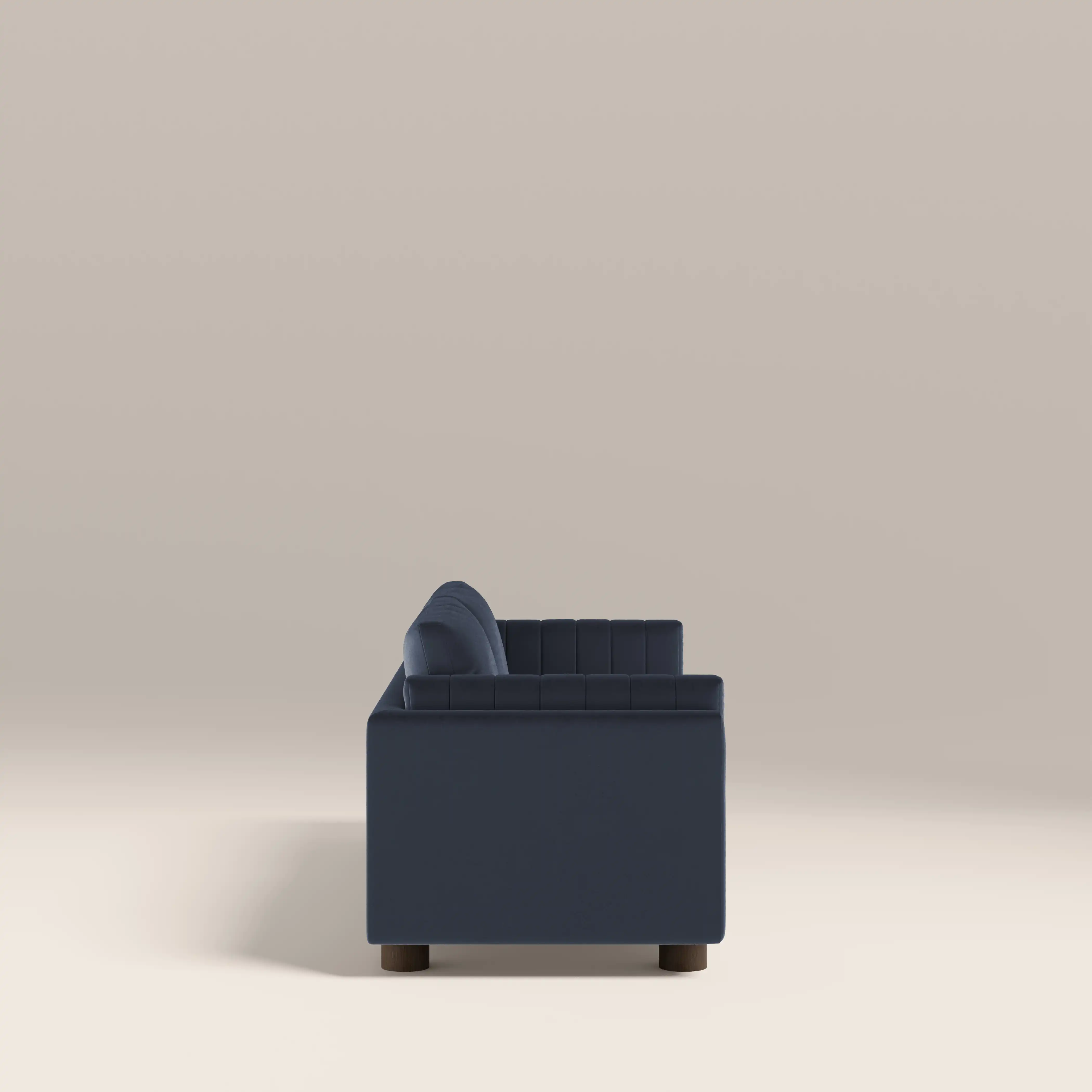 Halton 3 Seater Sofa | Dark Blue Sustainable Velvet - Image 4