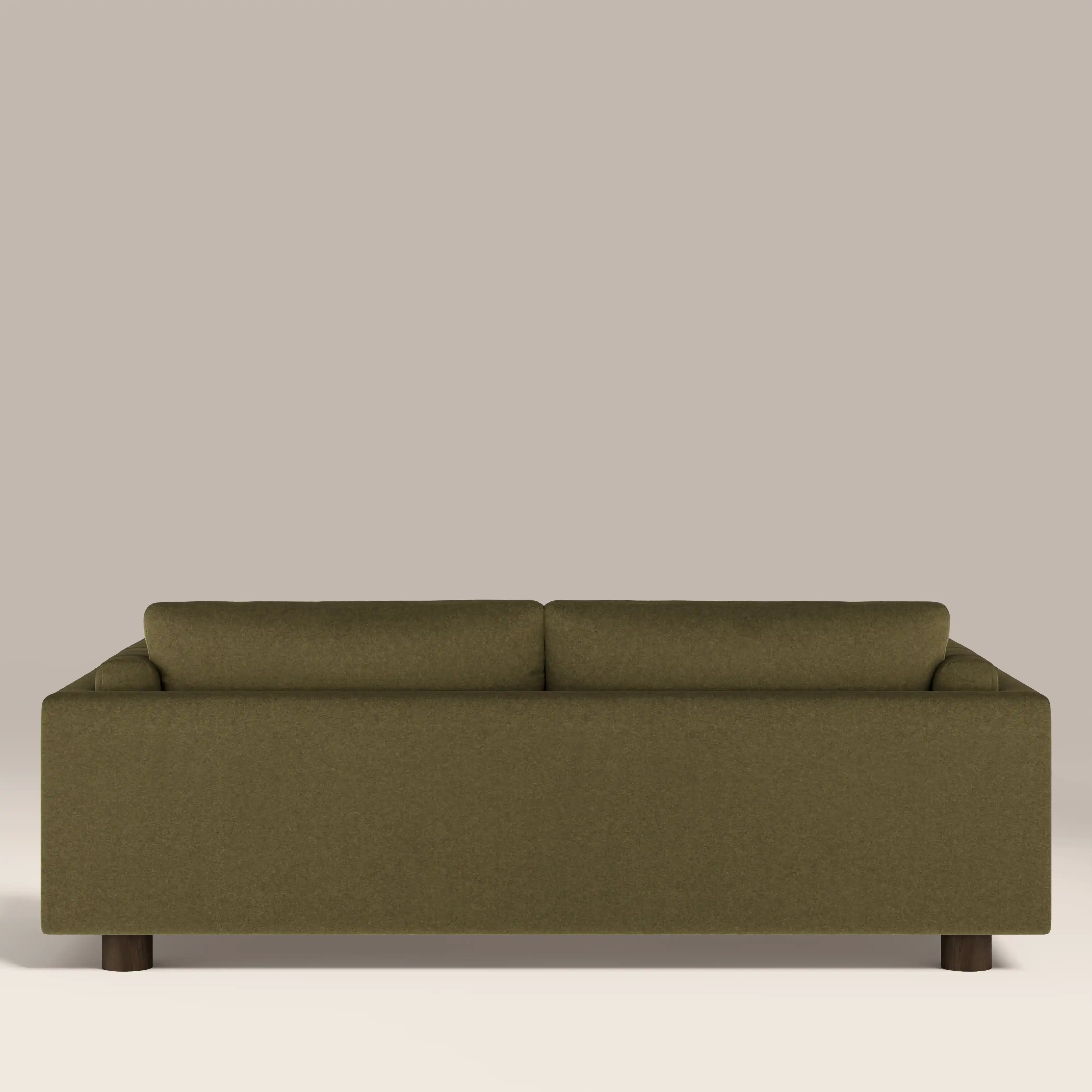 Halton 3 Seater Sofa | Moss Green Sustainable Mohair Velvet - Image 7