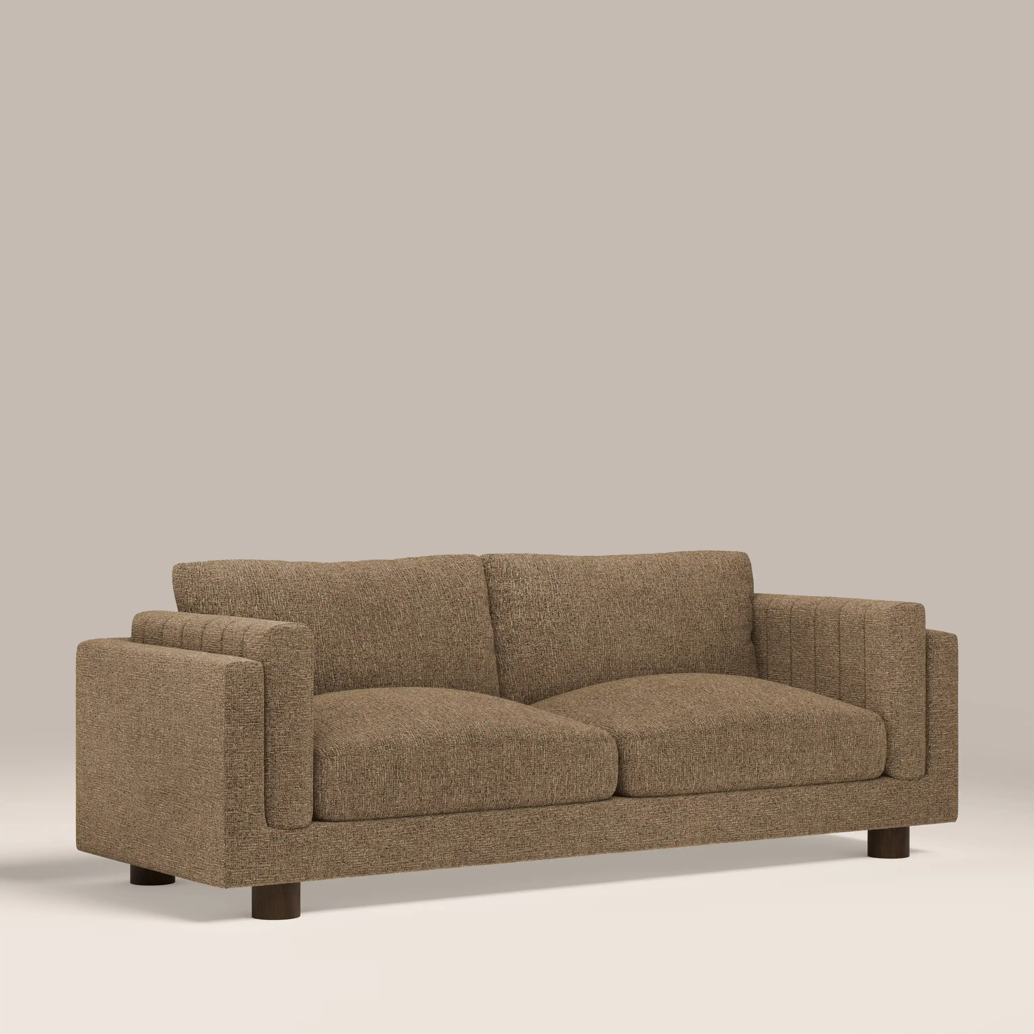 Halton 3 Seater Sofa | Speckled Cappuccino Boucle - Image 4