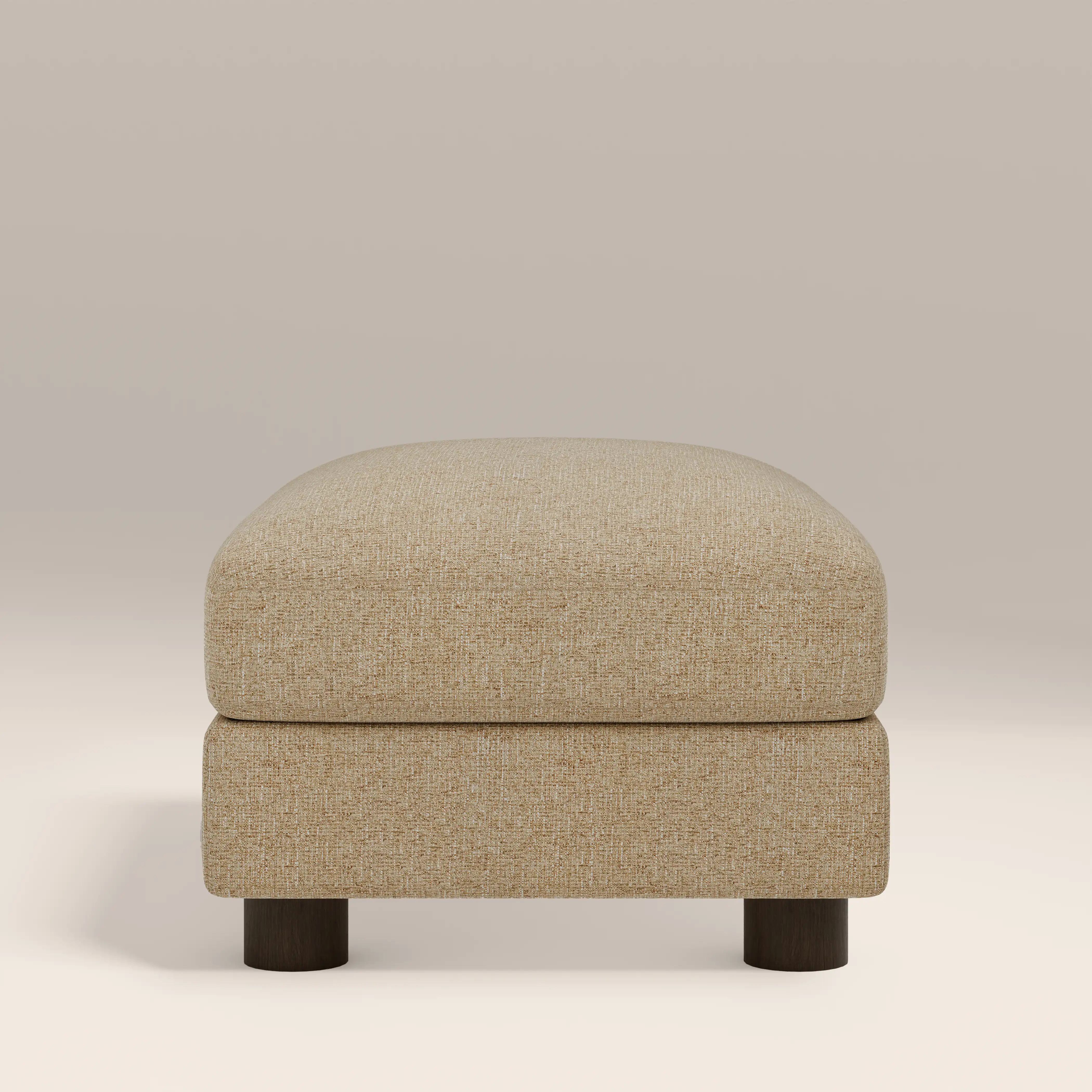 Halton Footstool | Speckled Latte Boucle - Image 4