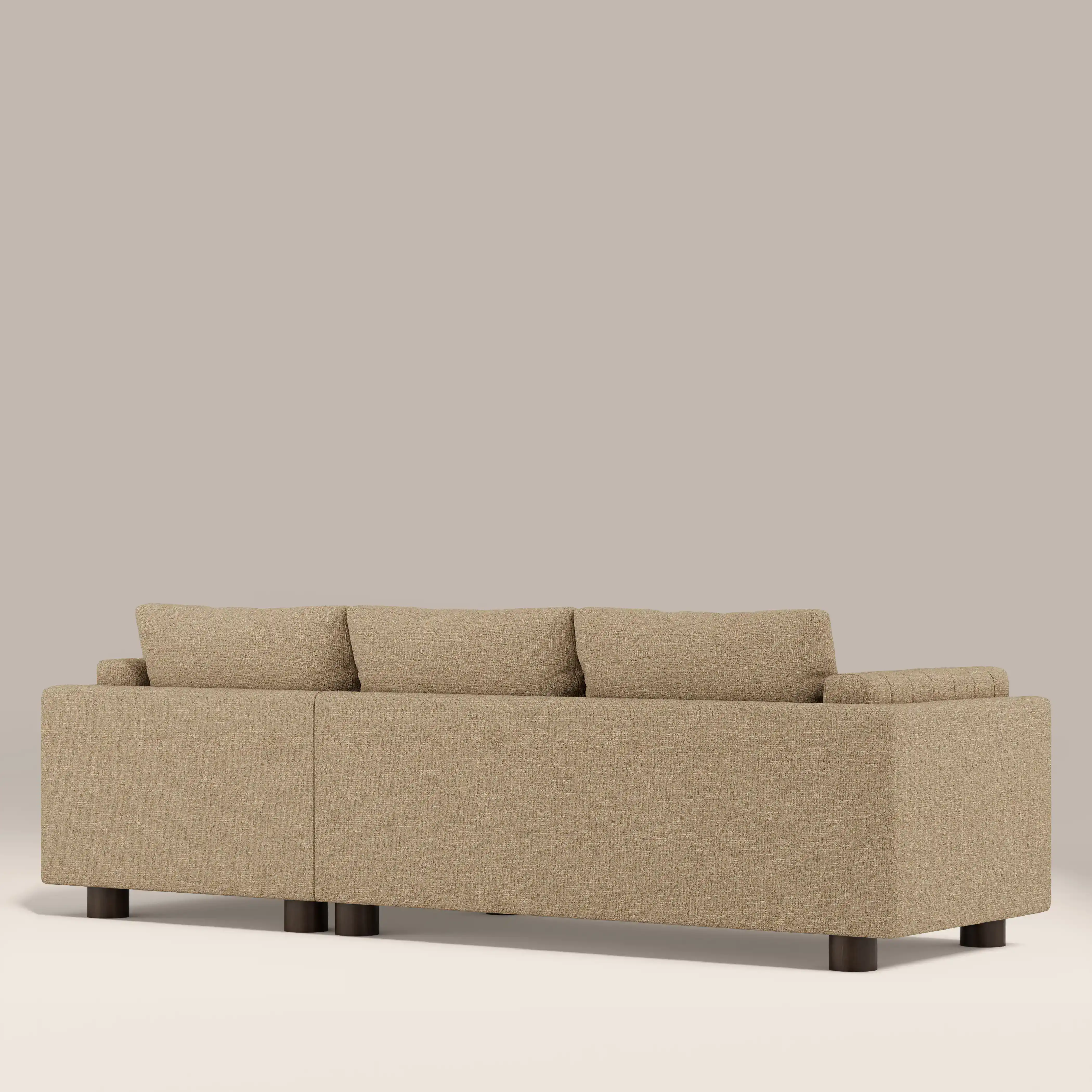 Halton Right Hand Chaise Sofa | Speckled Latte Boucle - Image 4