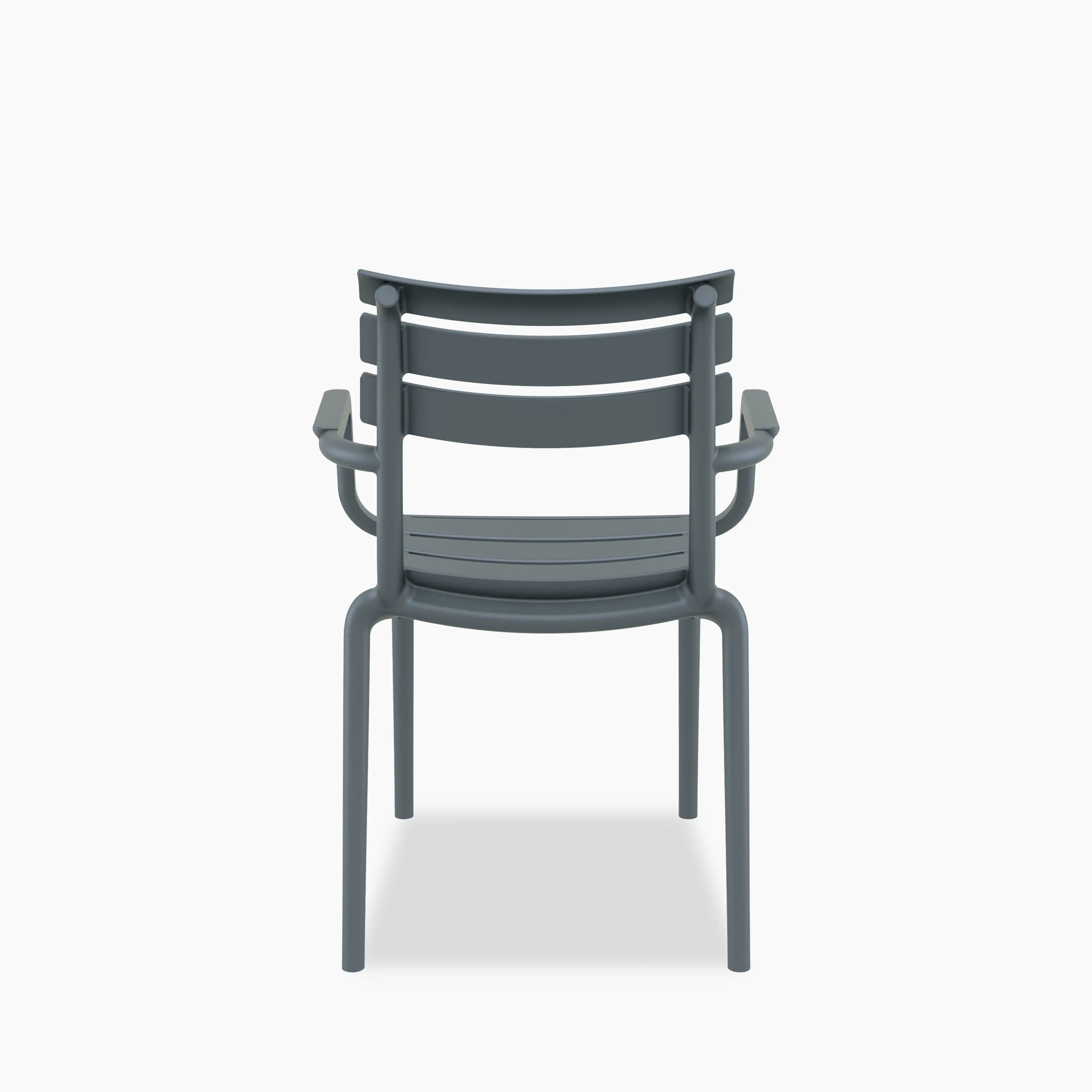 Hampton Stackable Carver Dining Chair | Grey - Image 4