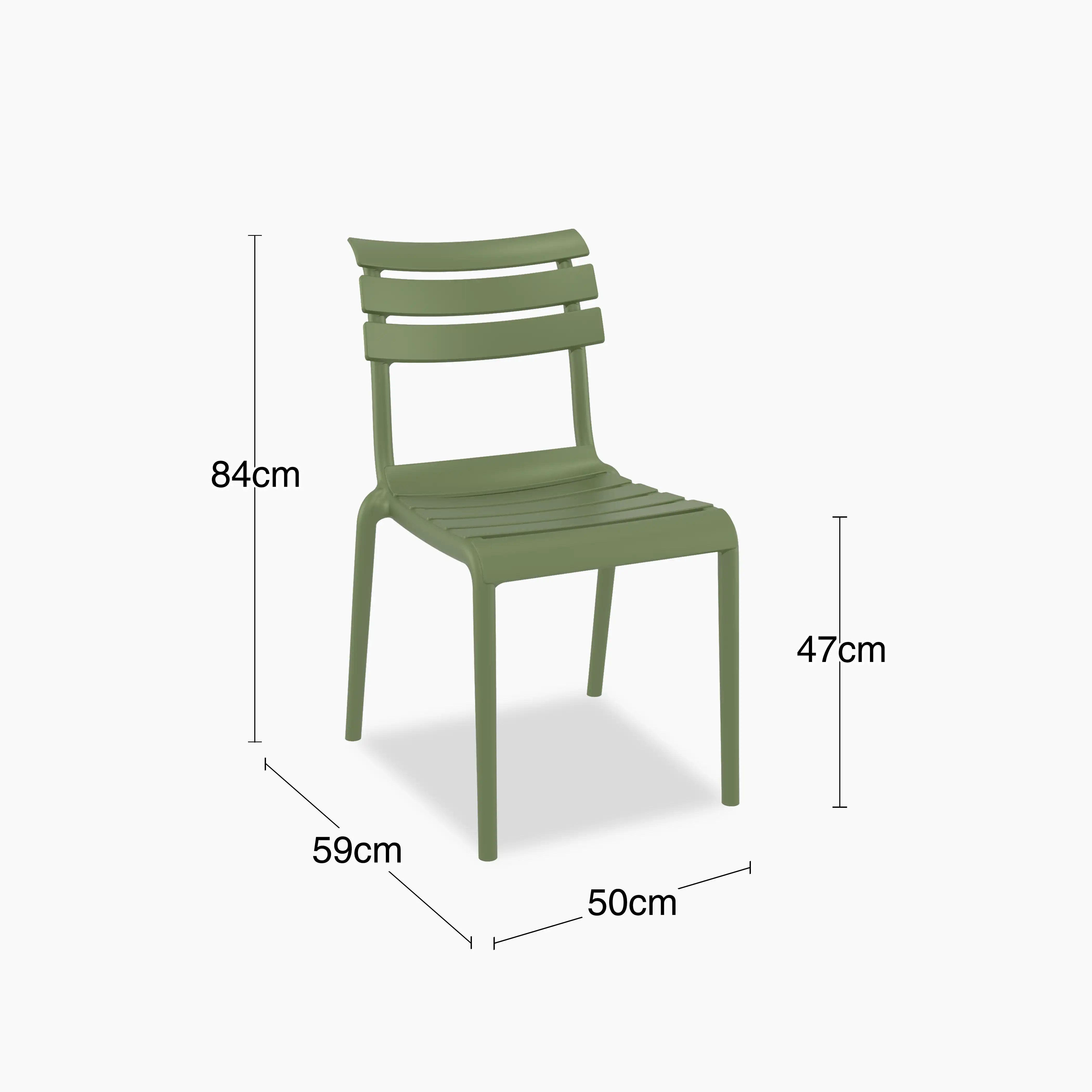 Hampton Stackable Dining Chair | Olive Green - Image 6