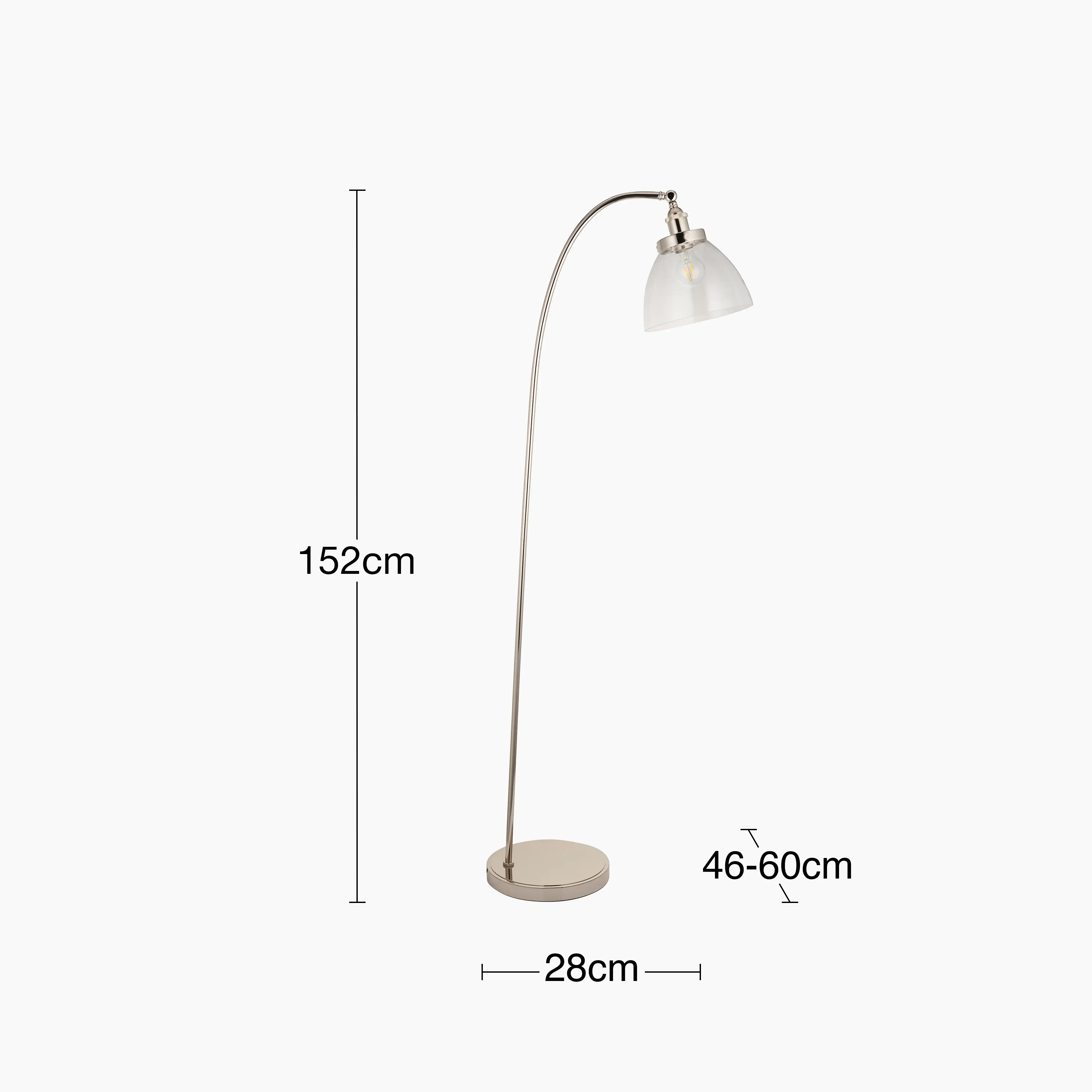 Hansen Floor Lamp | Chrome - Image 4