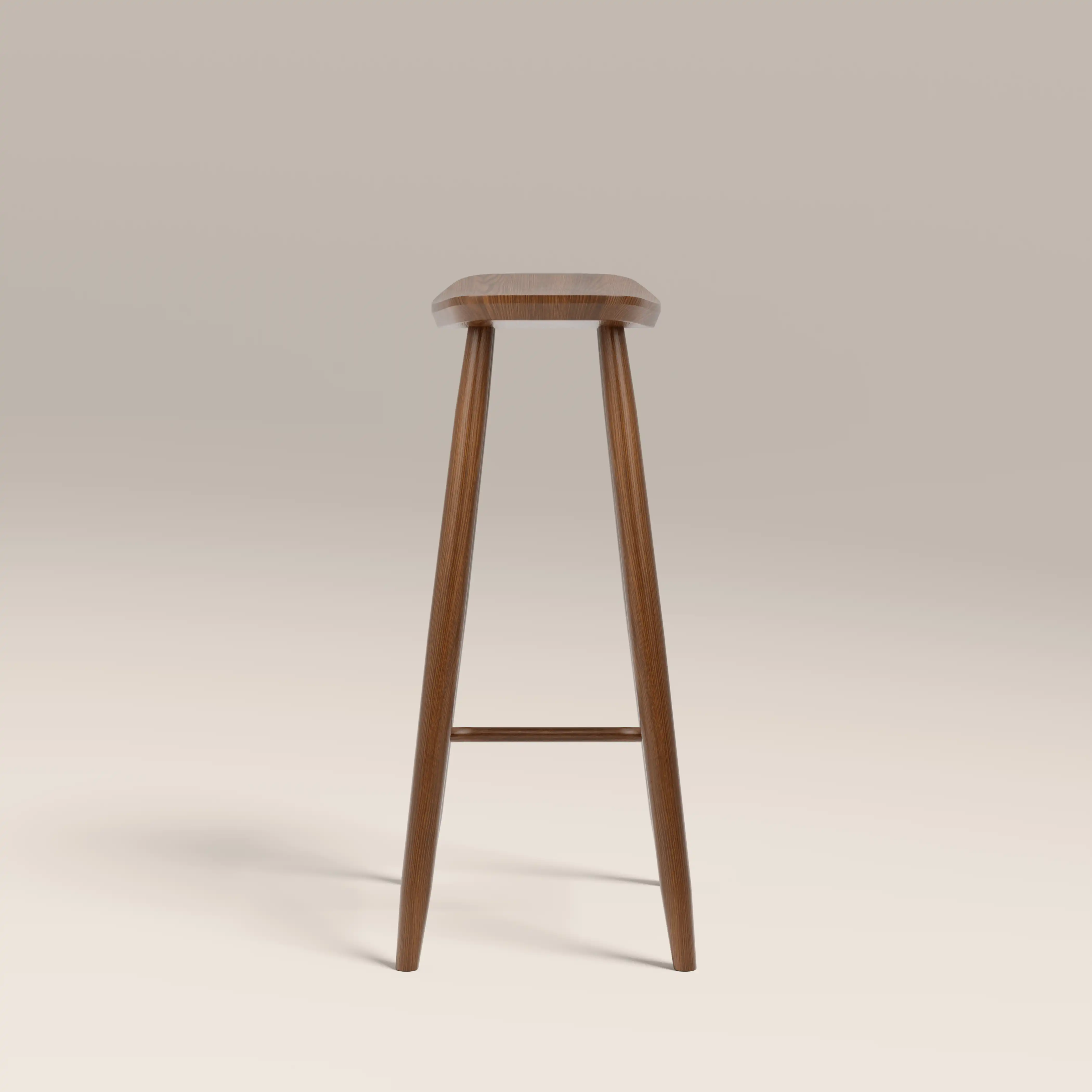 Hatton Wooden Bar Stool | Walnut - Image 3