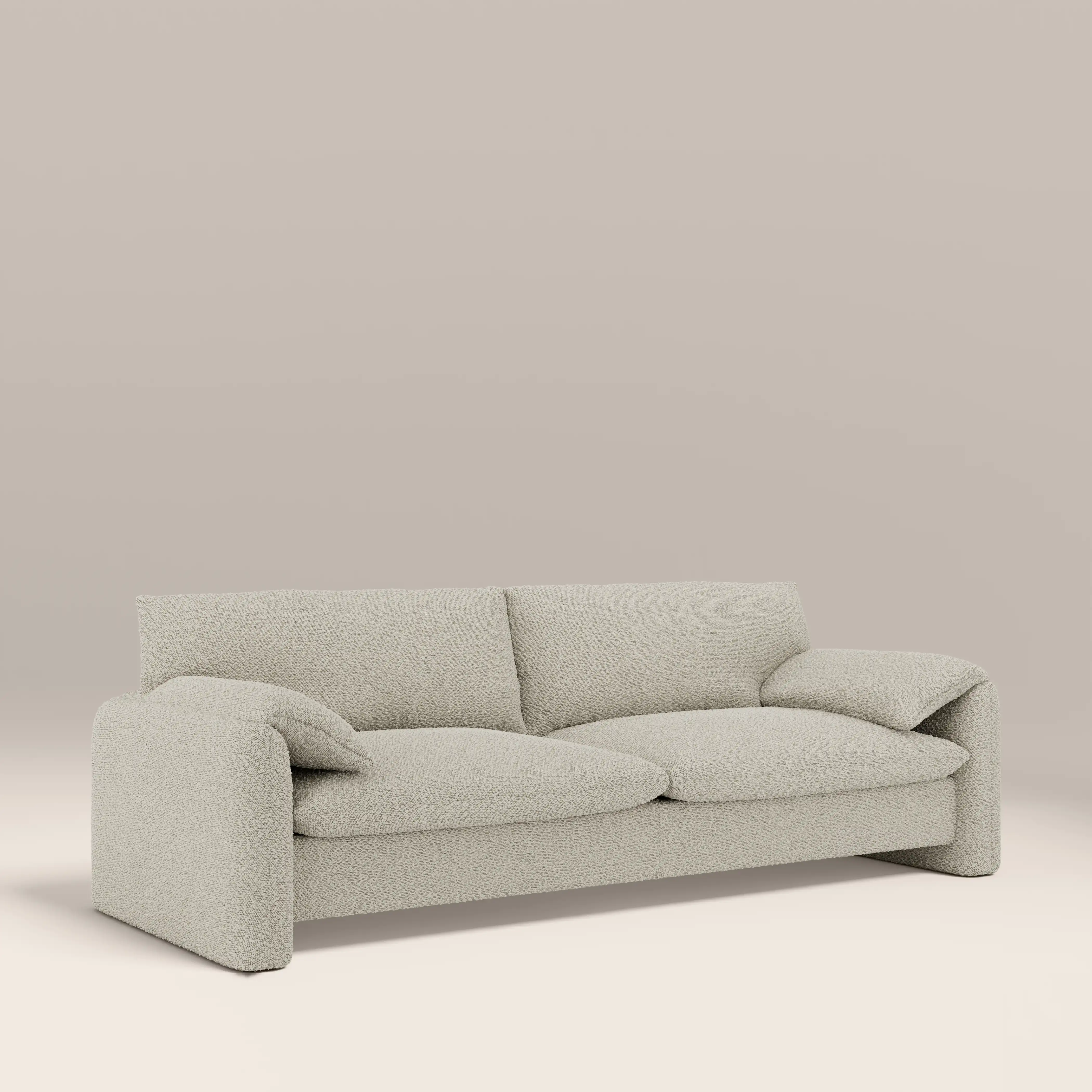 Haven 3 Seater Sofa | Speckled Stone Sustainable Boucle - Image 4