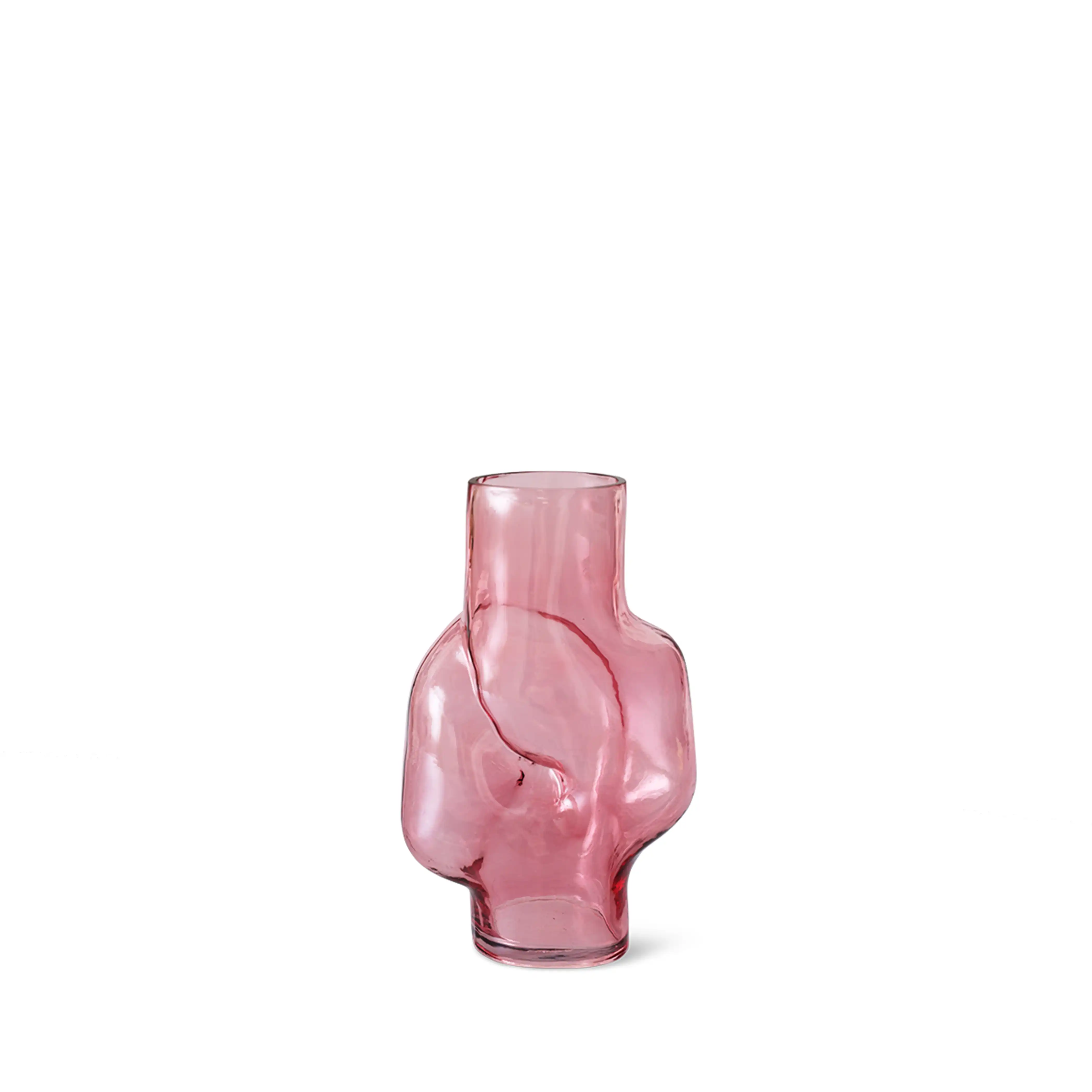 HKliving Gleam Glass High Vase | Rose