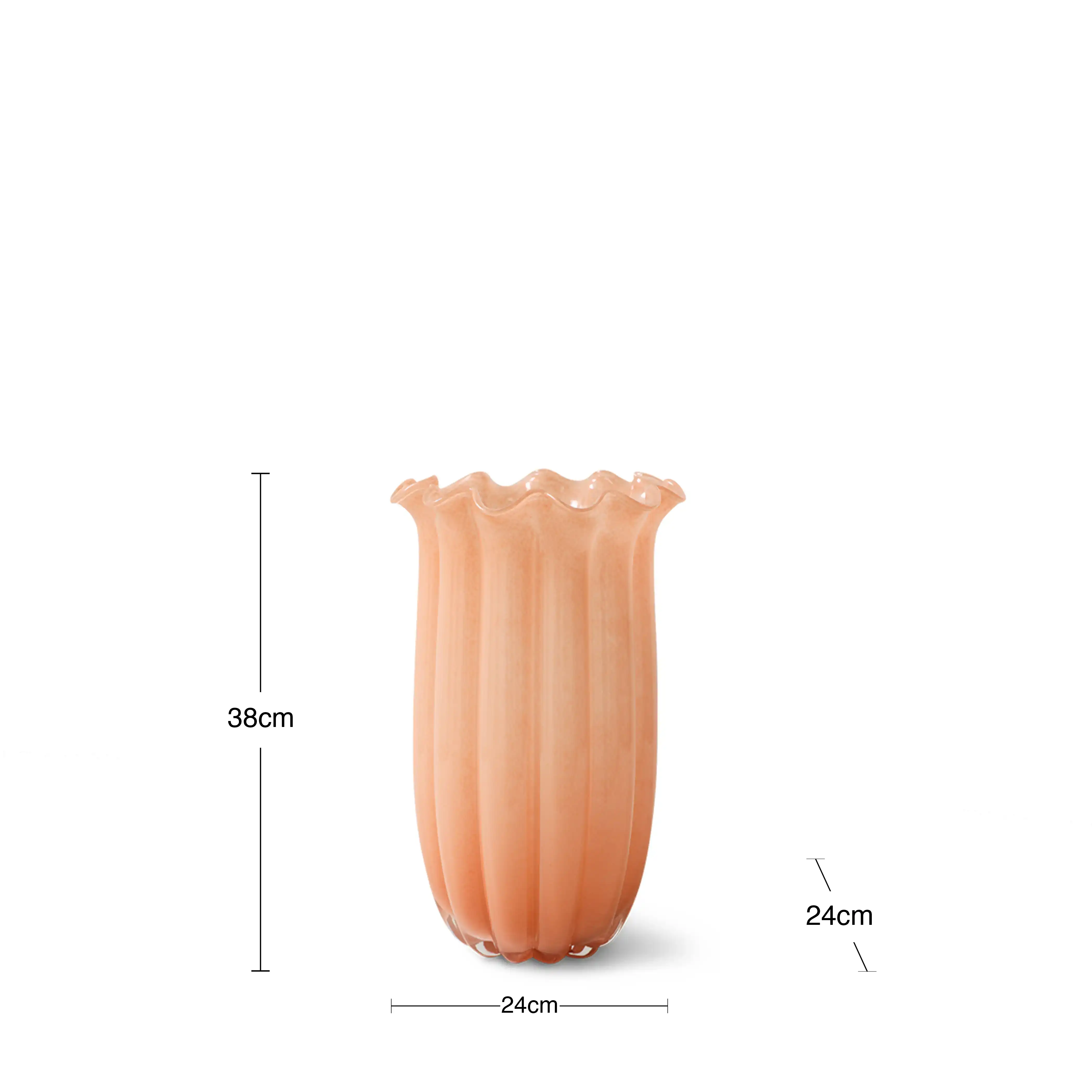 HKliving High Vase | Peach - Image 5