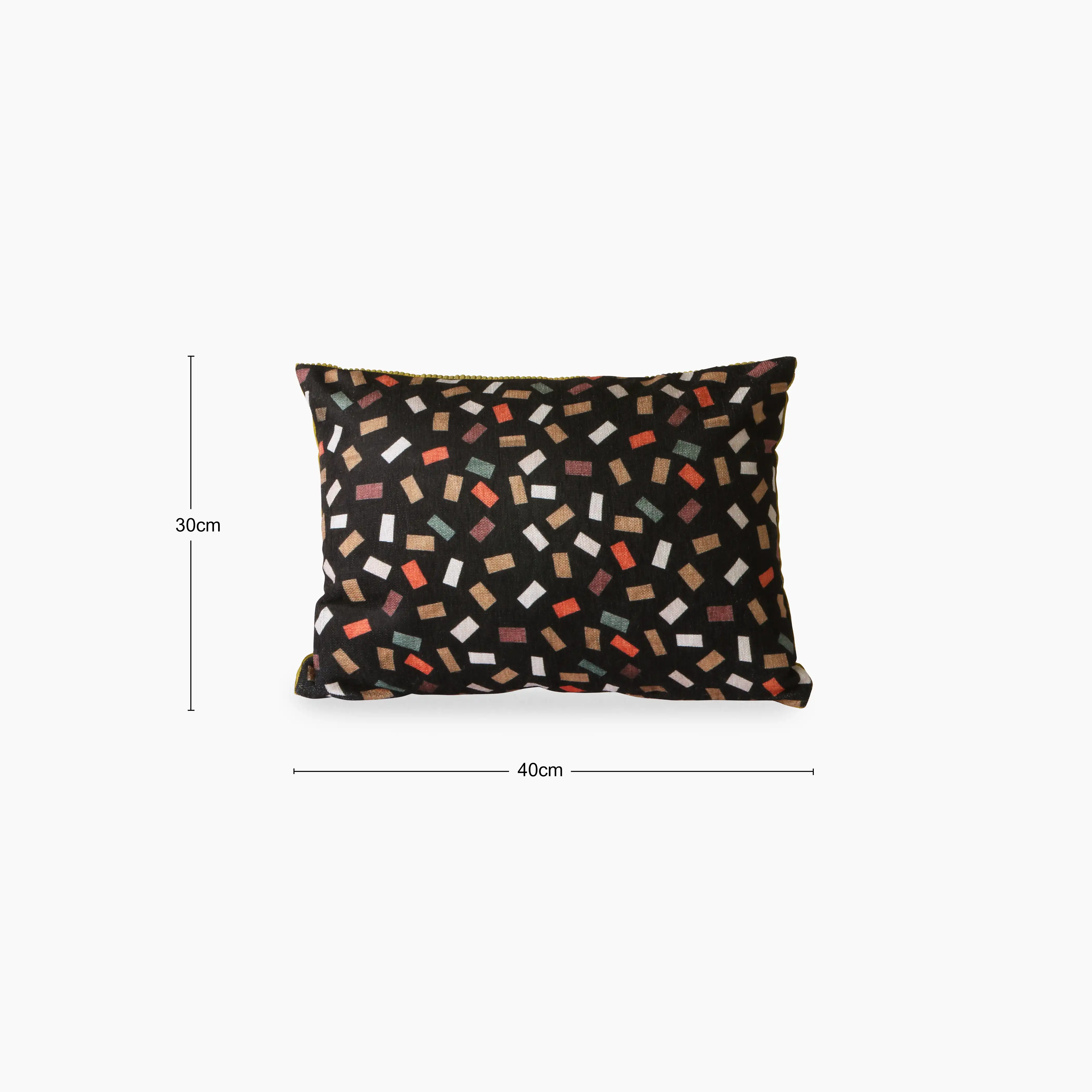 HKliving Printed Rectangle Levin Cushion | Multicolour - Image 6