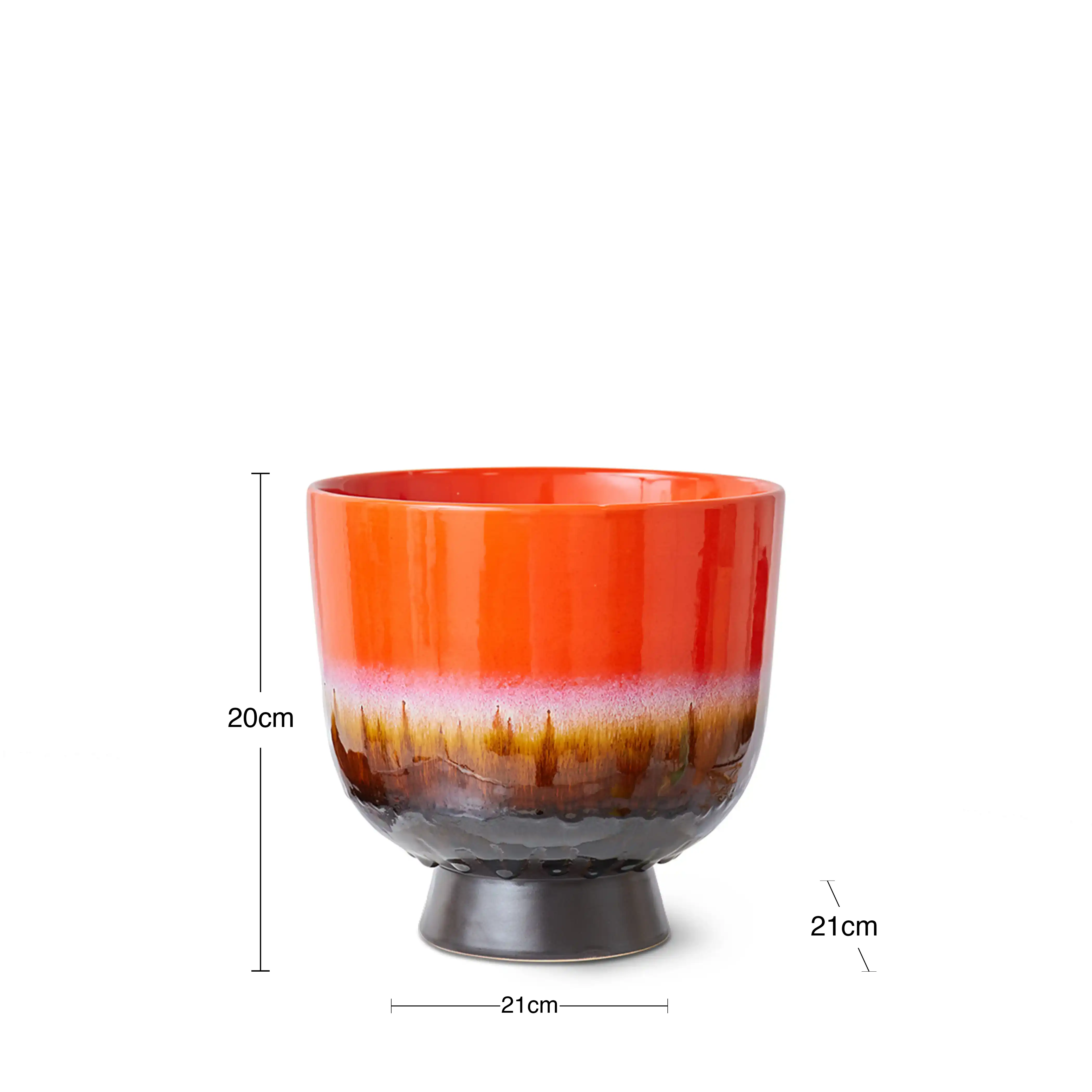 HKliving Retro Flower Pot | Cherry Red - Image 6