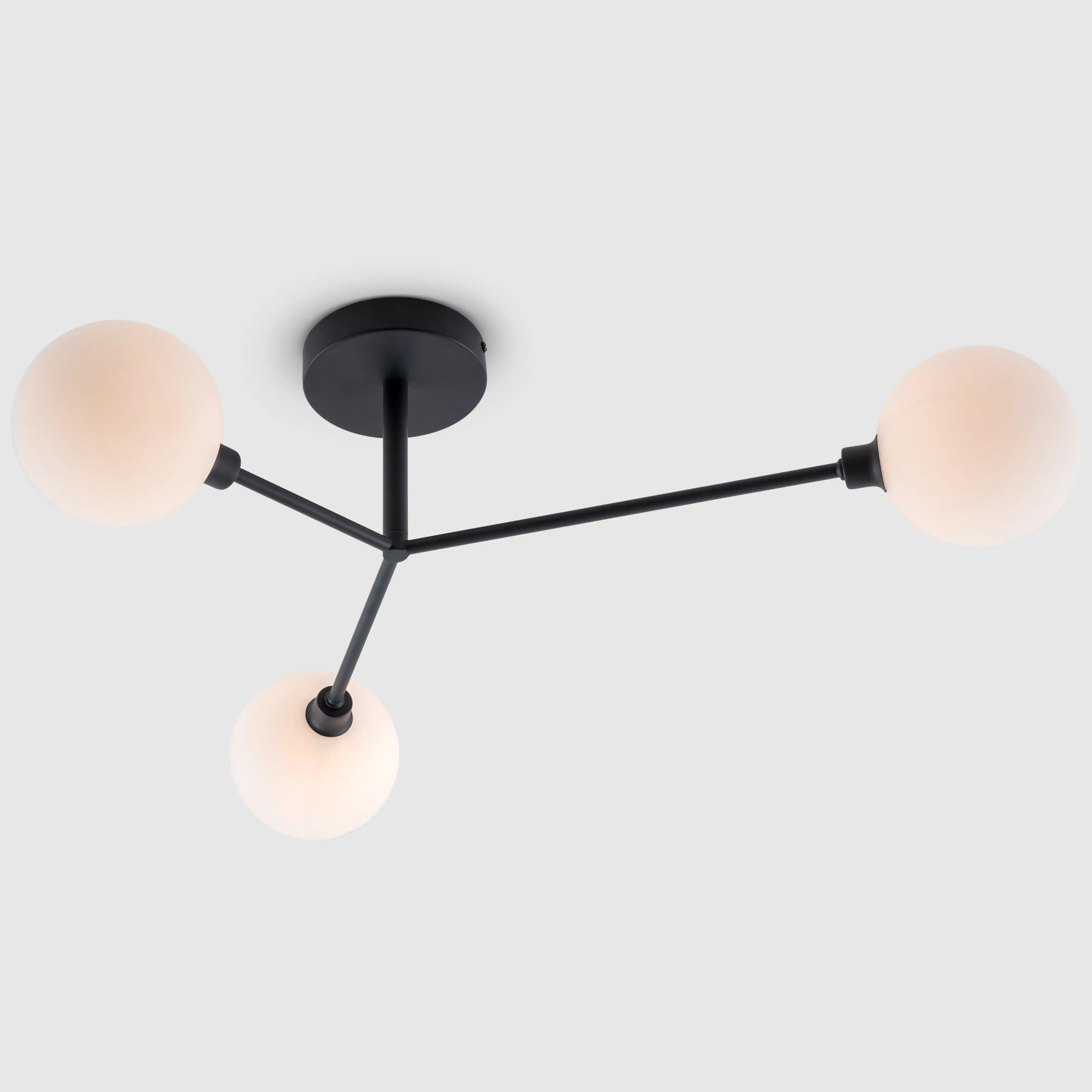 houseof 3 Light Flush Ceiling Light | Charcoal - Image 3
