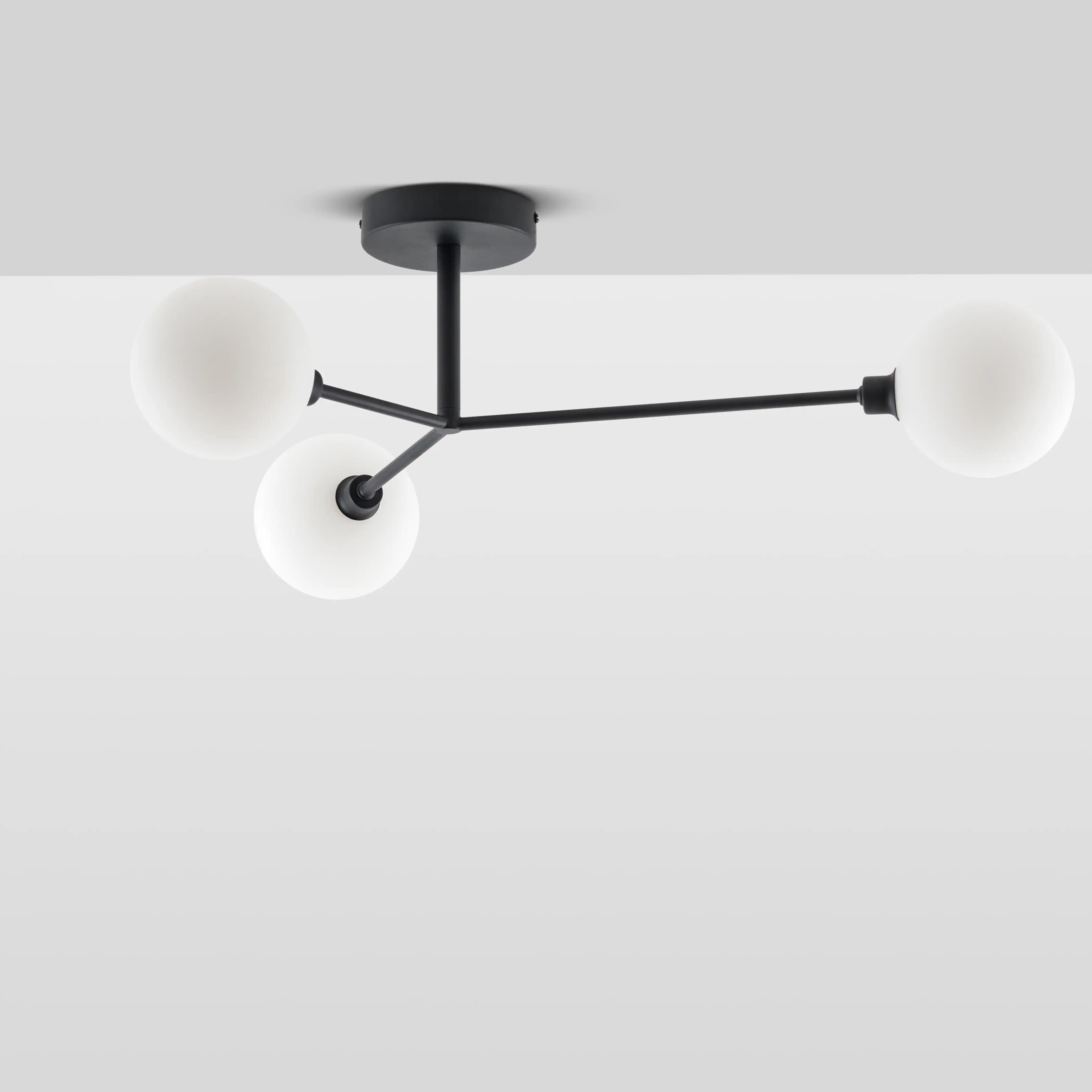 houseof 3 Light Flush Ceiling Light | Charcoal - Image 4