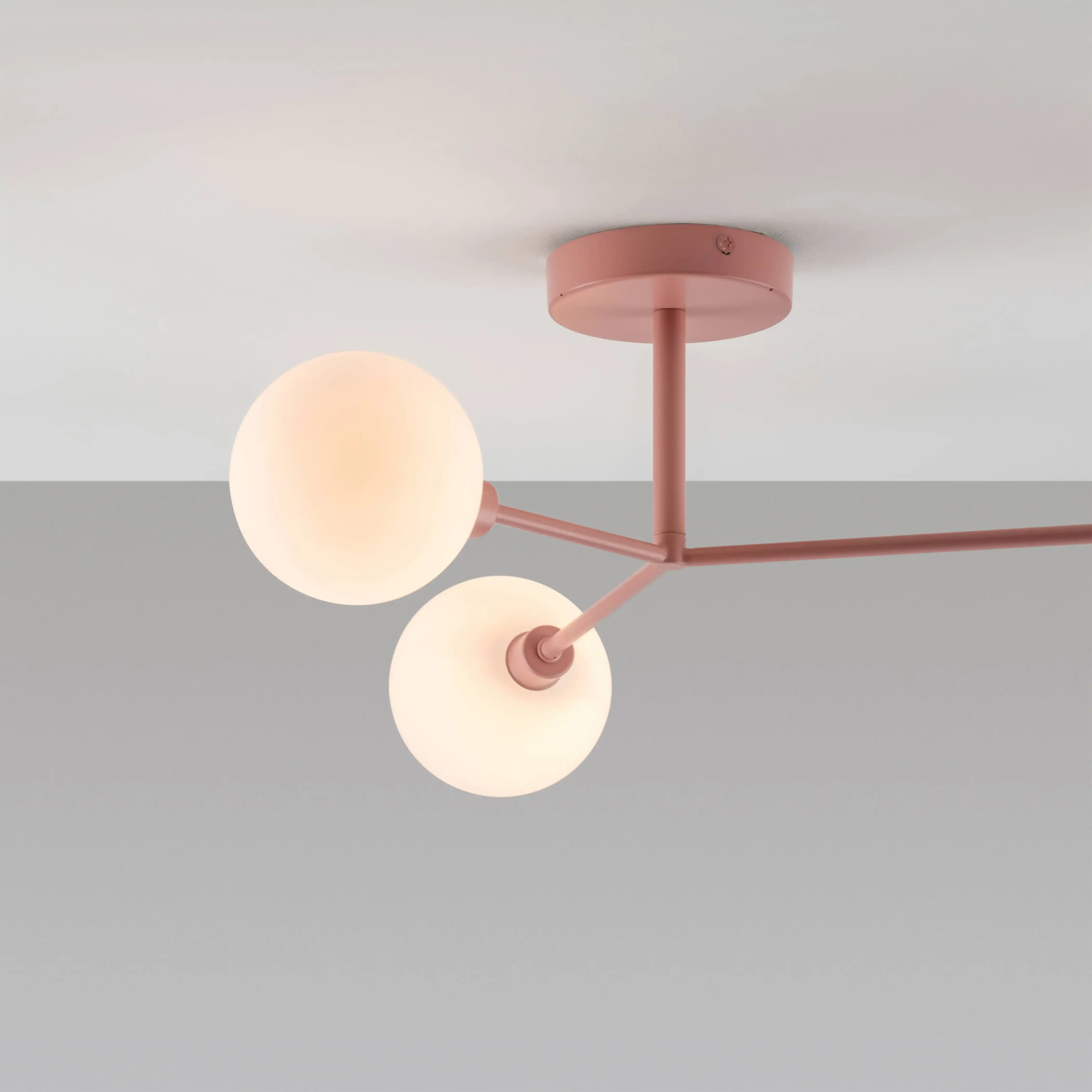 houseof 3 Light Flush Ceiling Light | Pink - Image 6