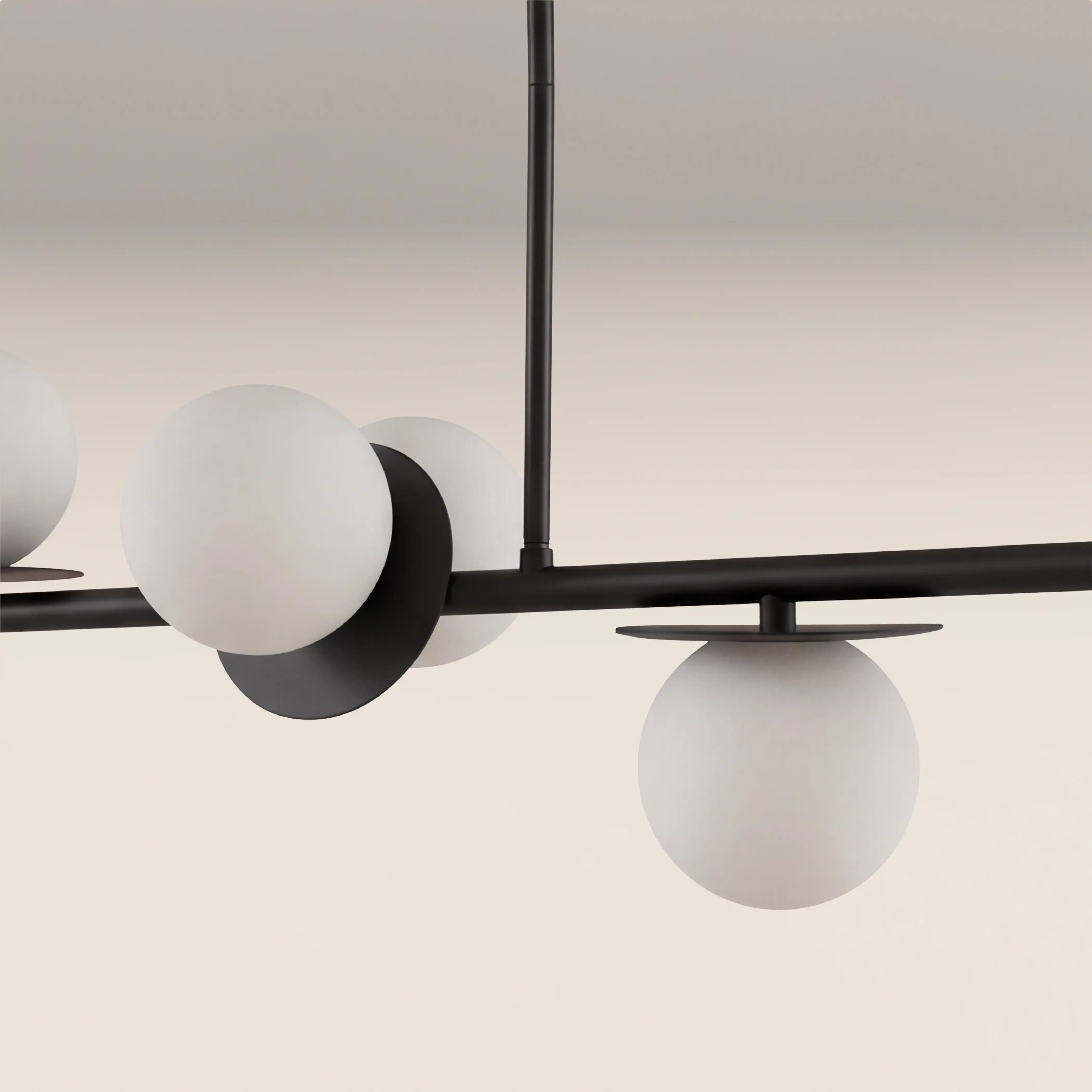 houseof 4 Plate Pendant Light | Charcoal - Image 3