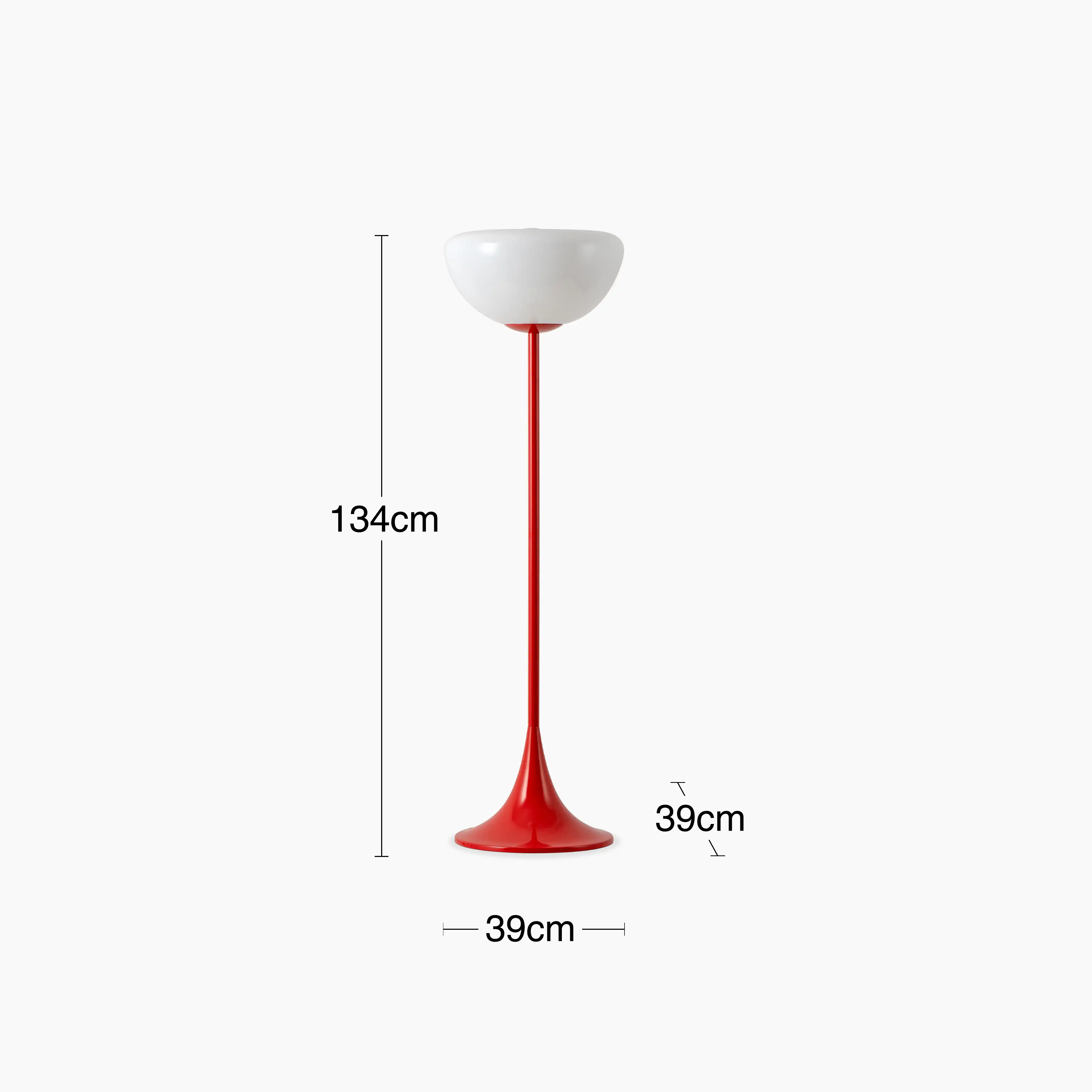 houseof Bowl Floor Lamp | Jam Red - Image 5